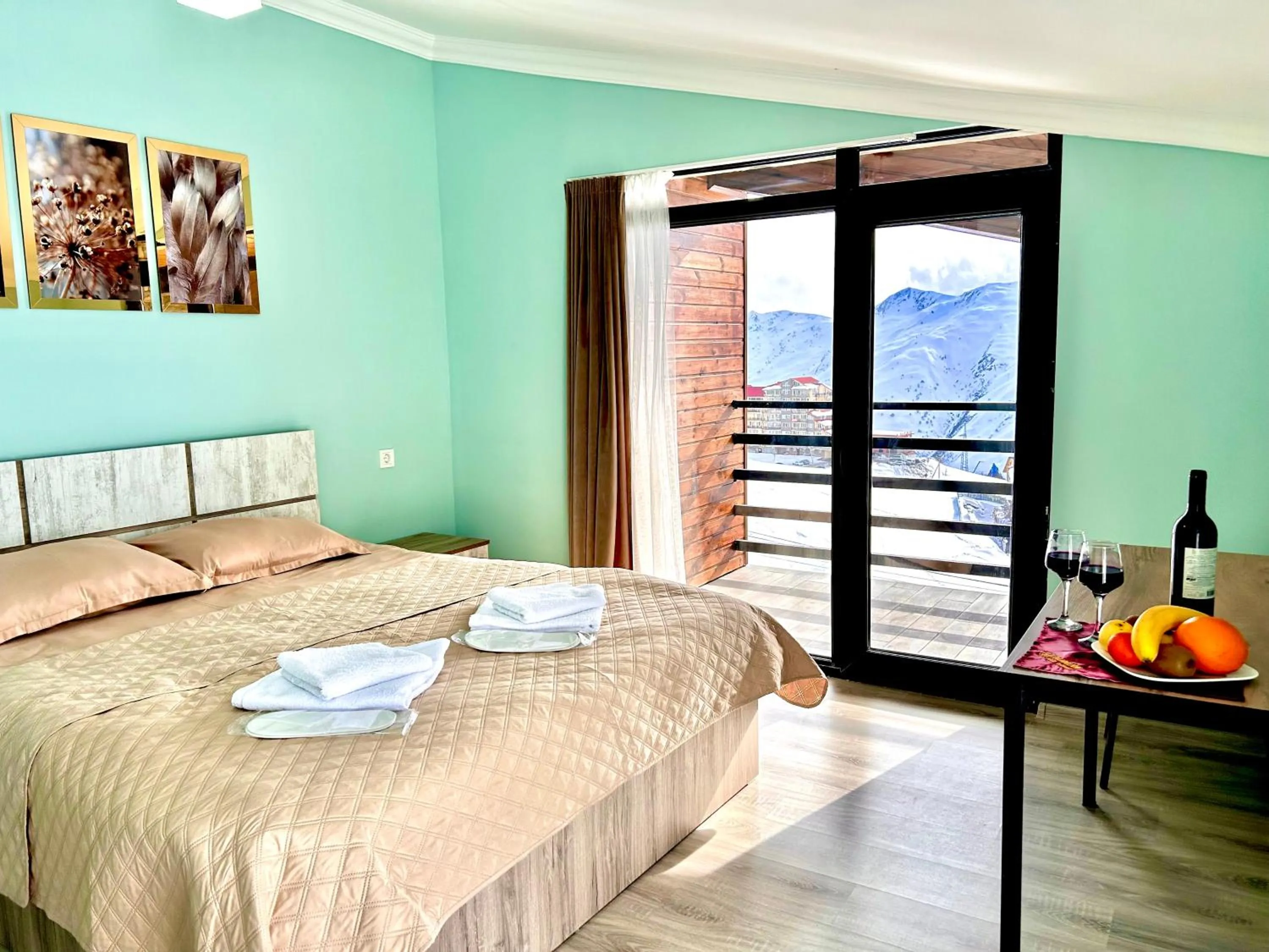 Bed in Dandelion Hotel Gudauri