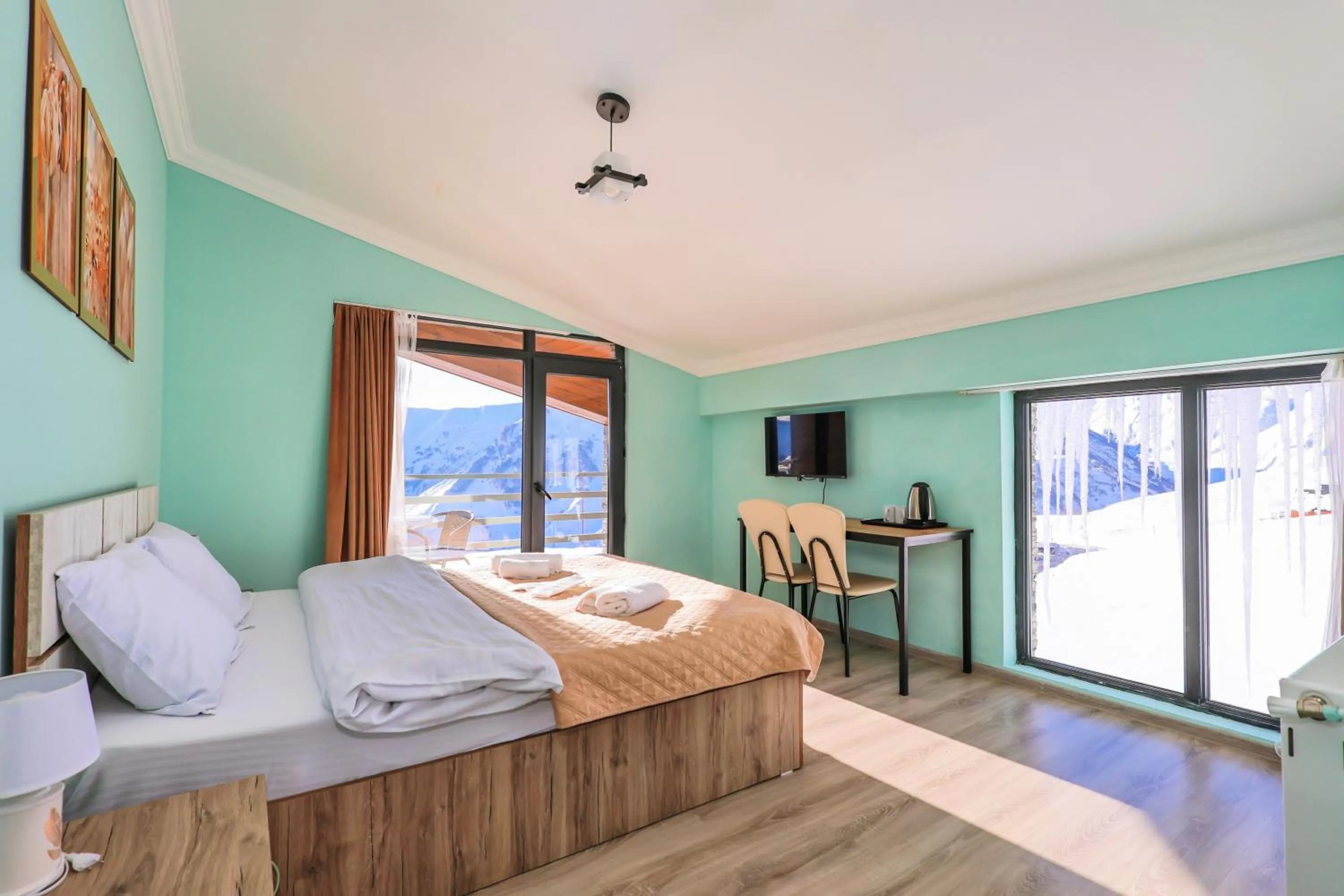 Bed in Dandelion Hotel Gudauri