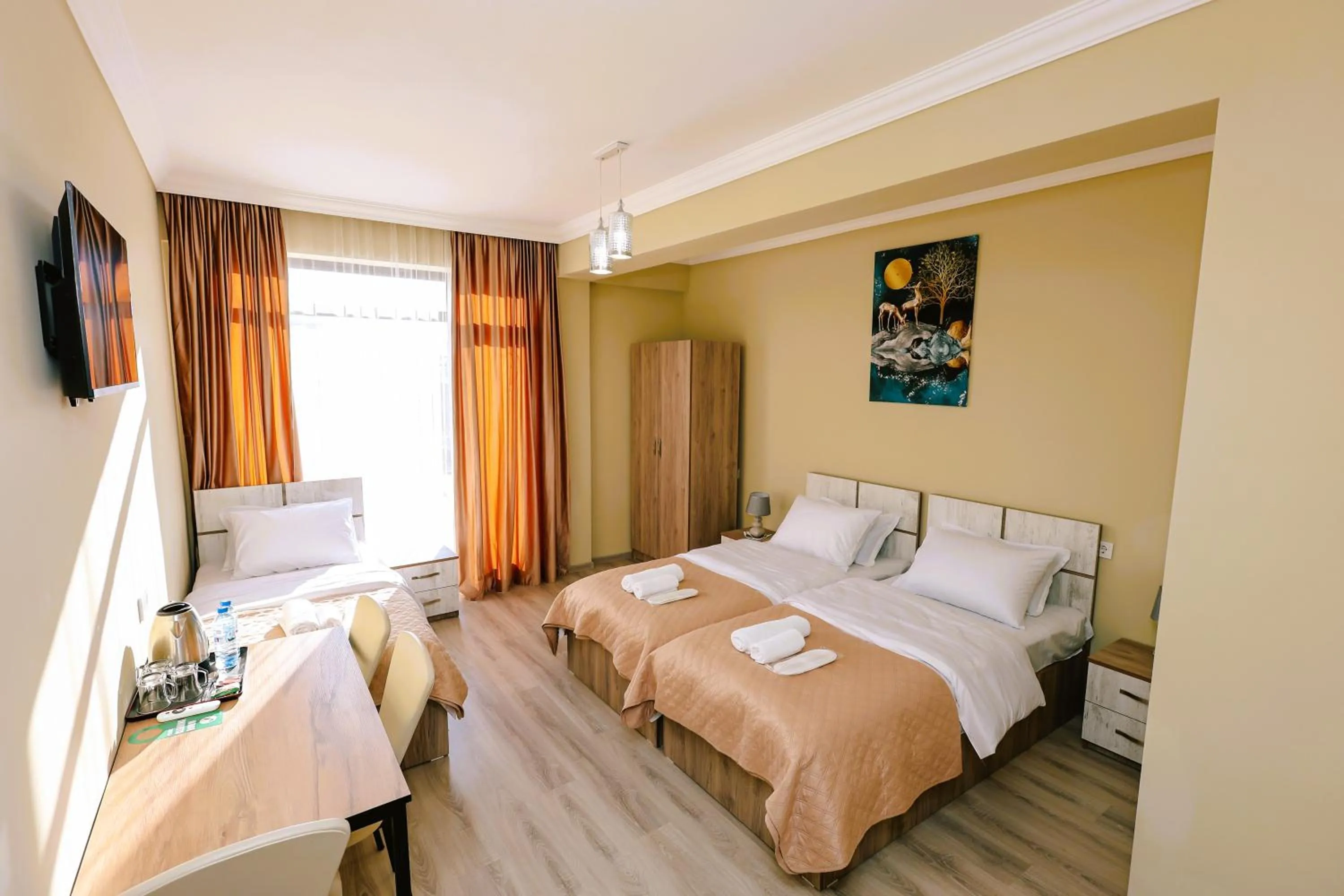 Bed in Dandelion Hotel Gudauri