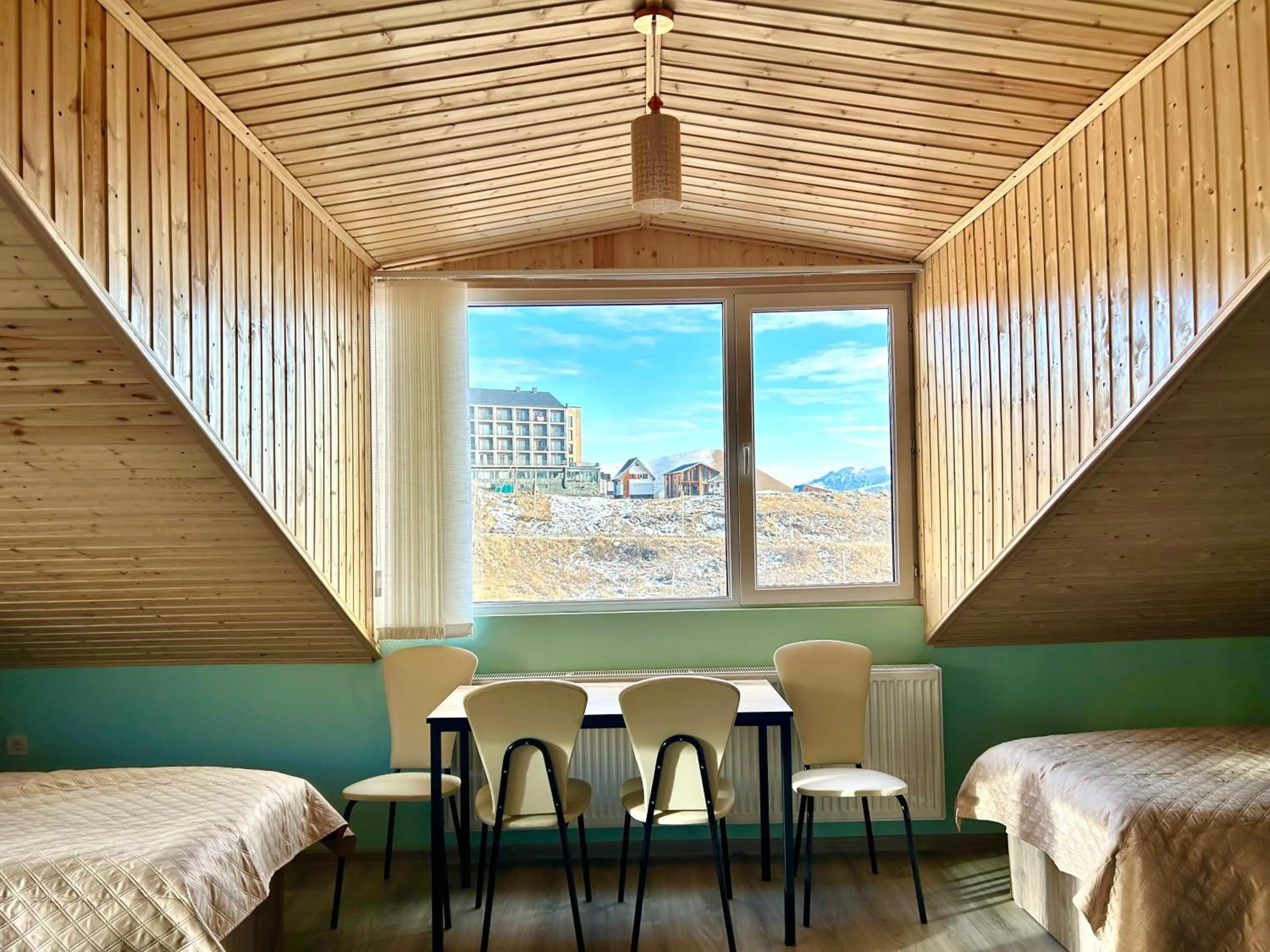 Bed in Dandelion Hotel Gudauri