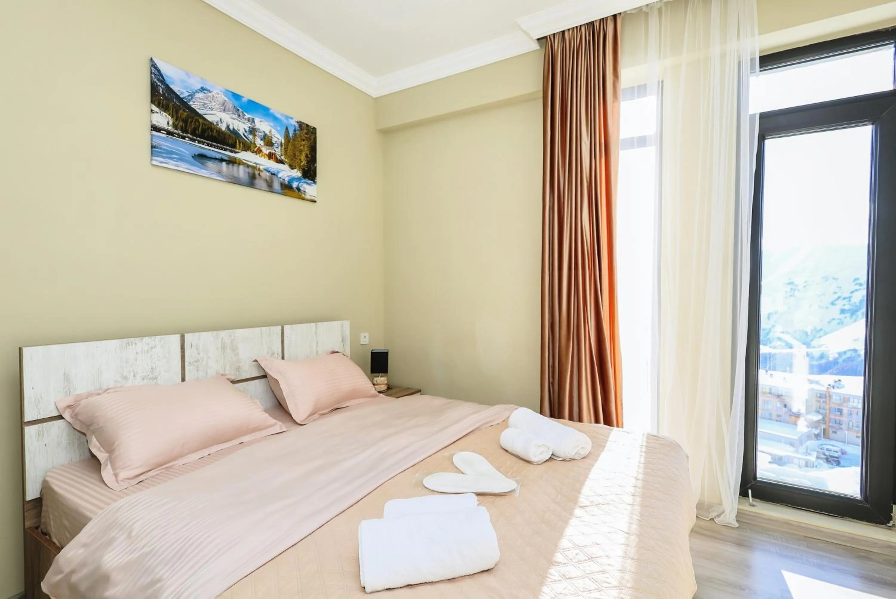 Bed in Dandelion Hotel Gudauri