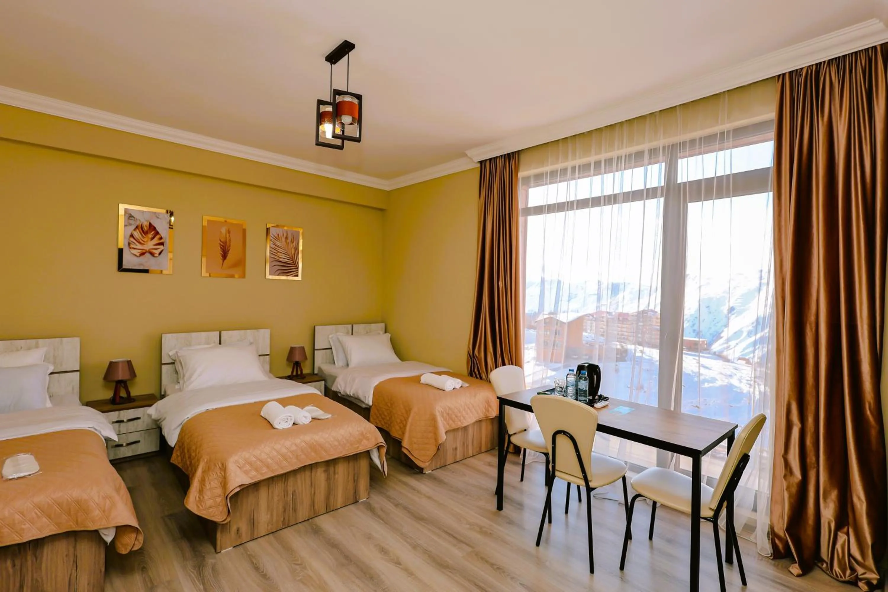 Bed in Dandelion Hotel Gudauri