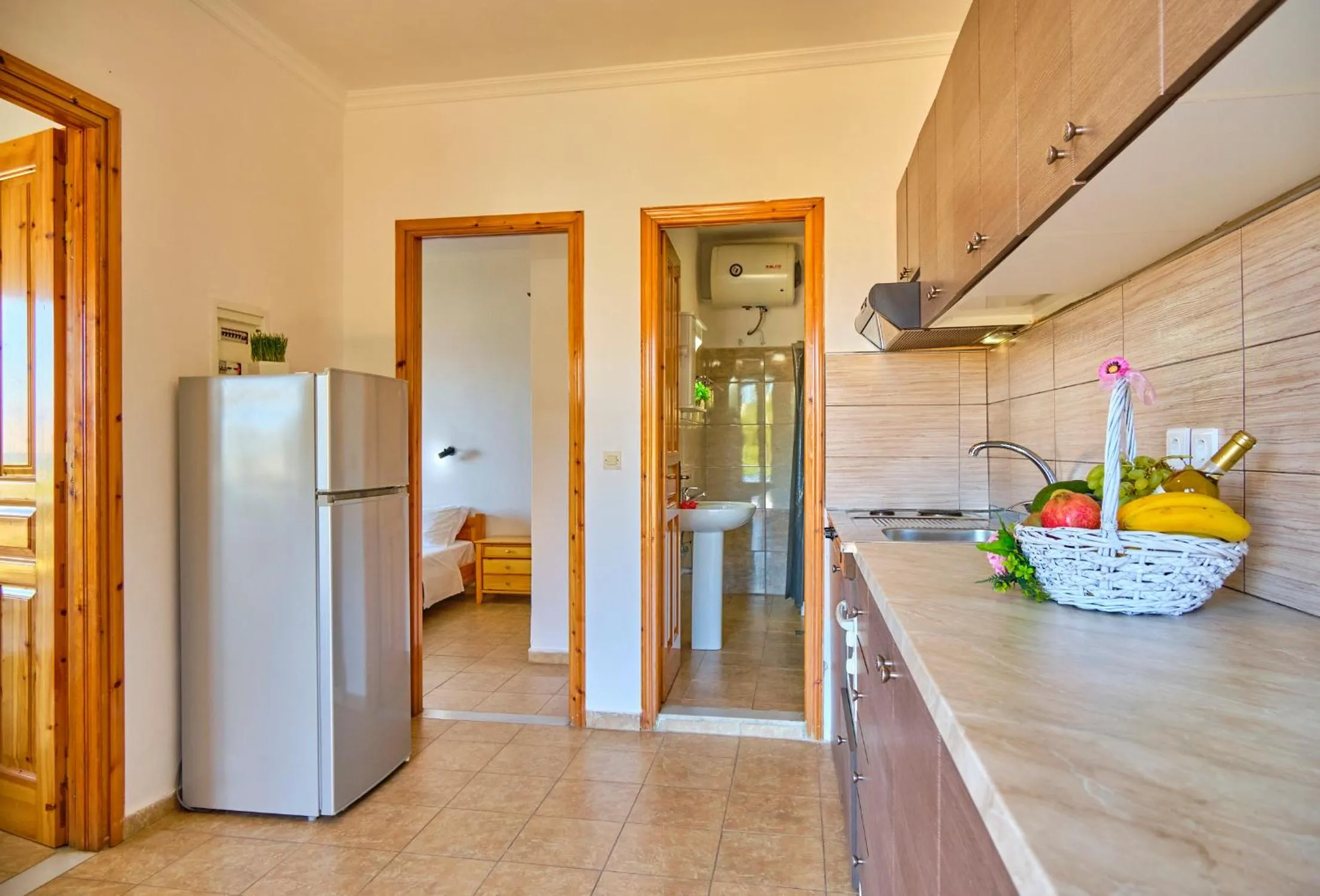 Kitchen or kitchenette in Nikos Kalamaki Corfu