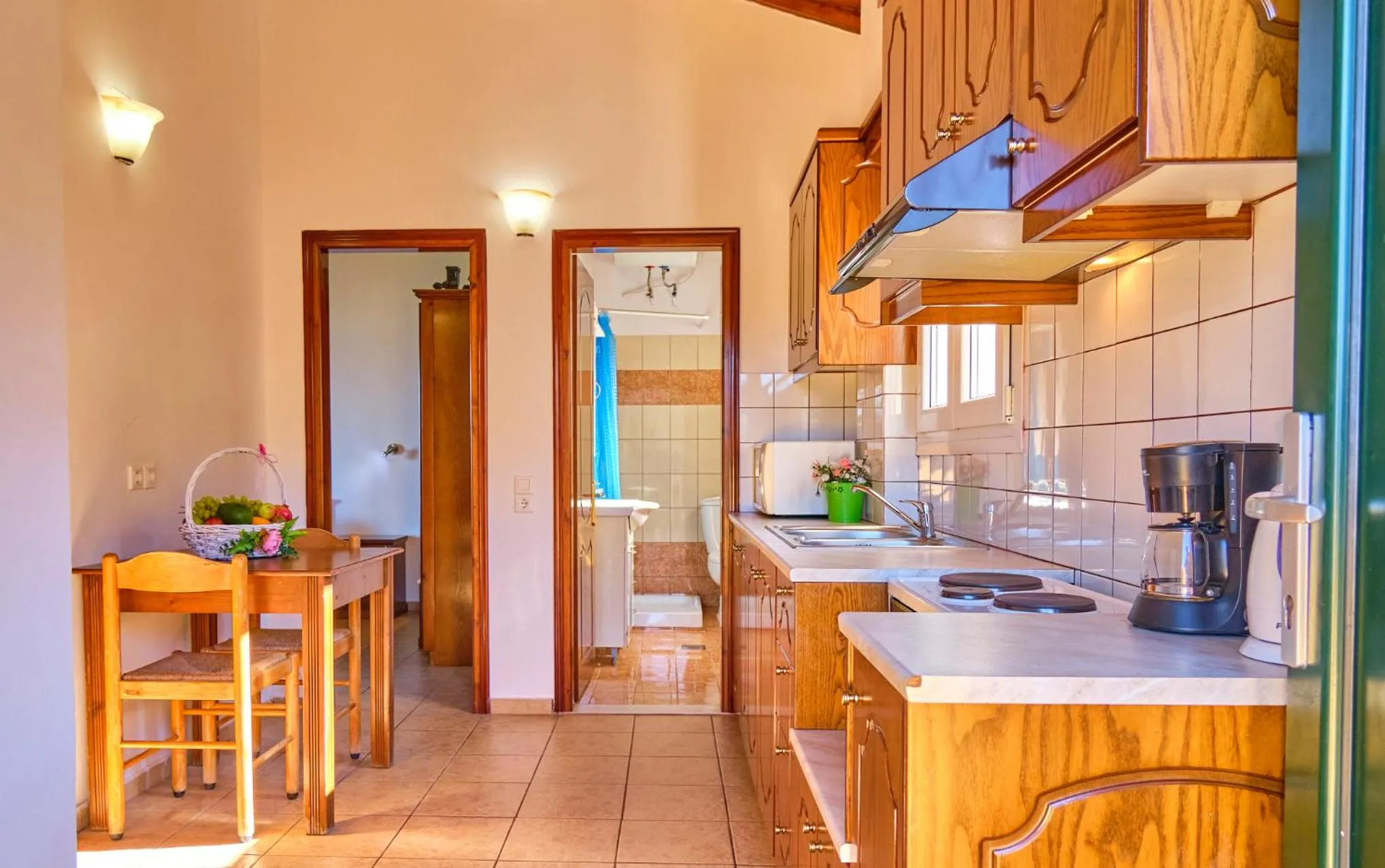 Dining area in Nikos Kalamaki Corfu