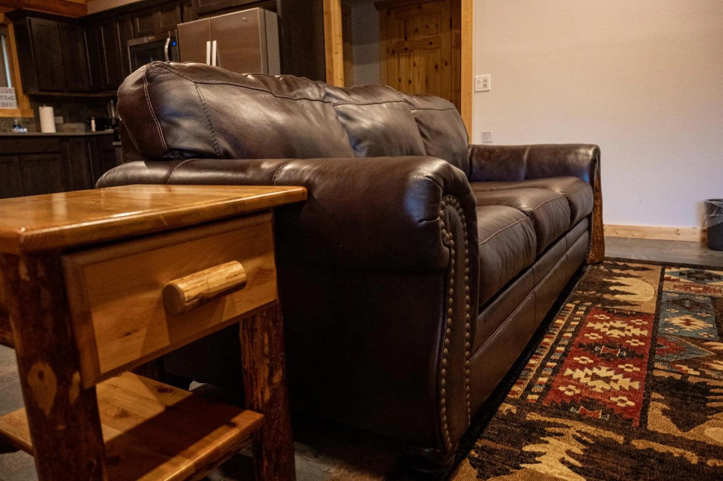 Living room in North Haven Campground