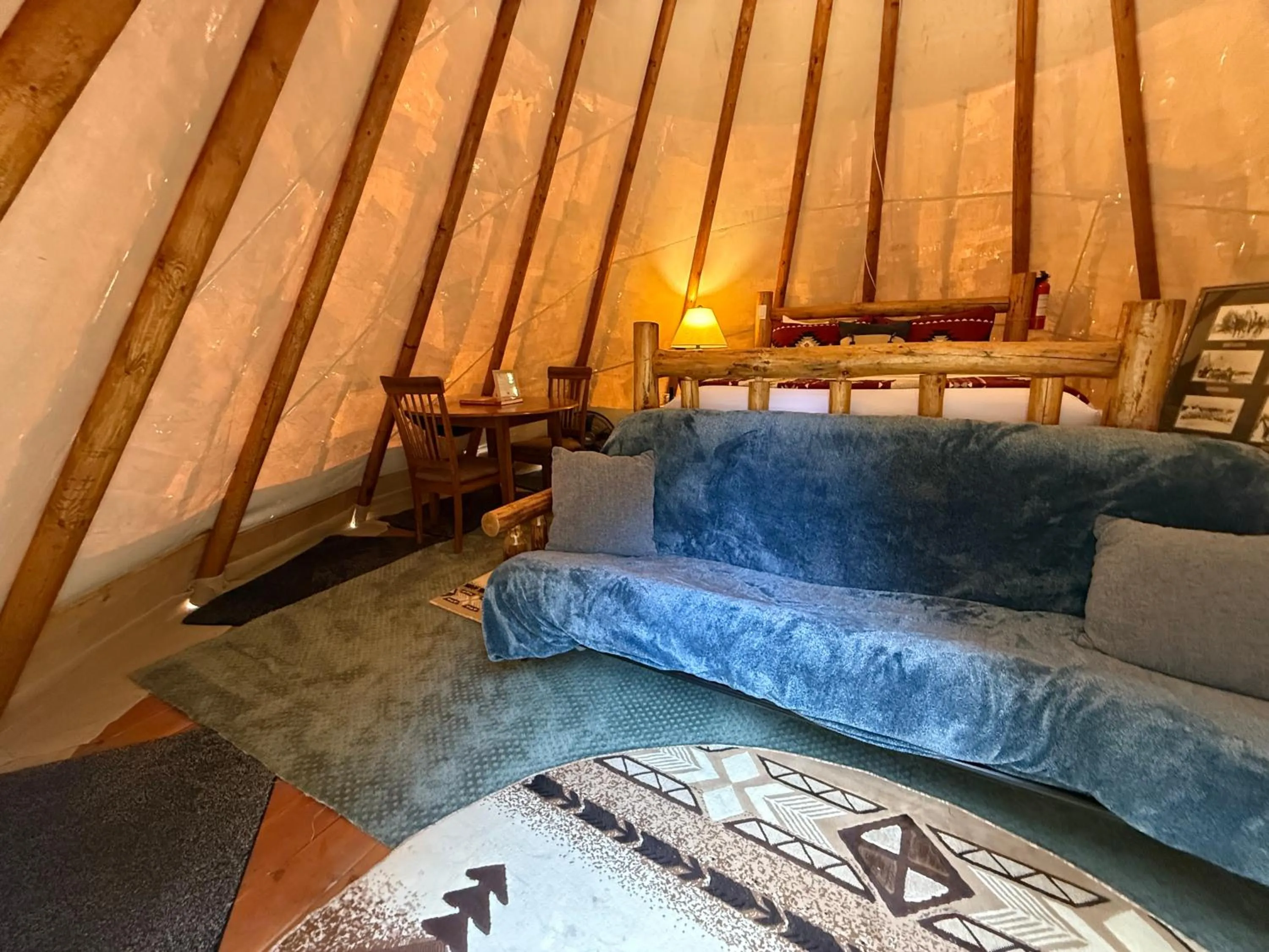 Bed in North Haven Campground