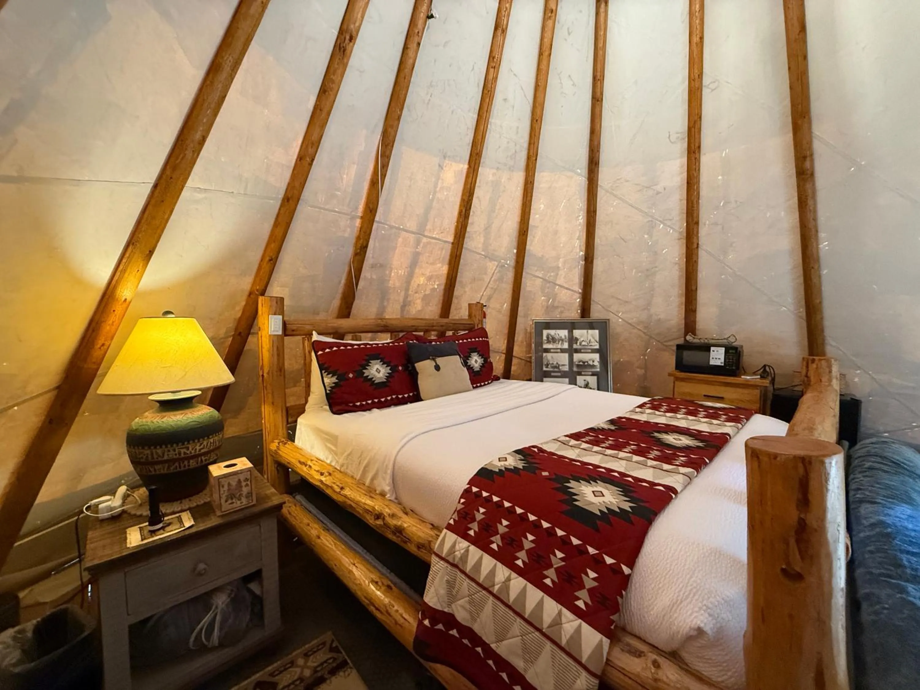 Bed in North Haven Campground