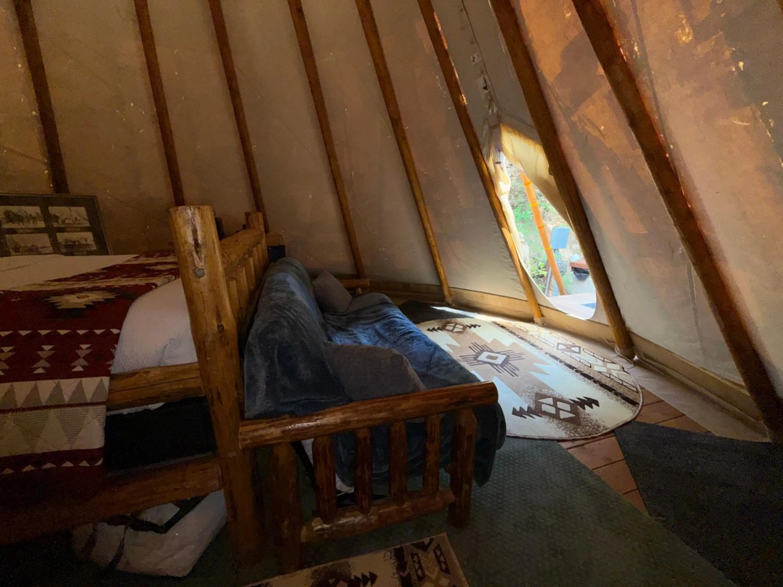 Bed in North Haven Campground