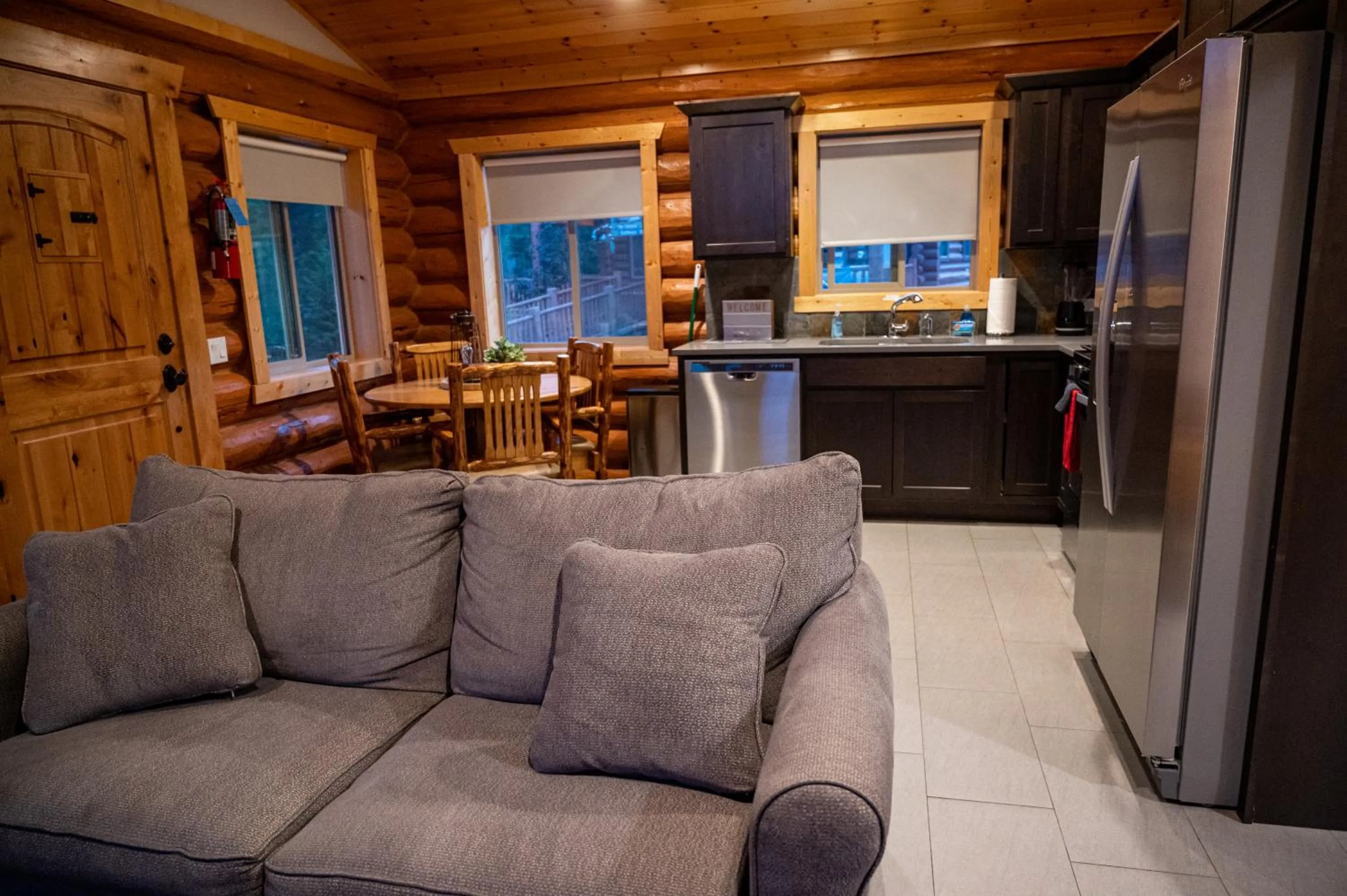 Living room in North Haven Campground