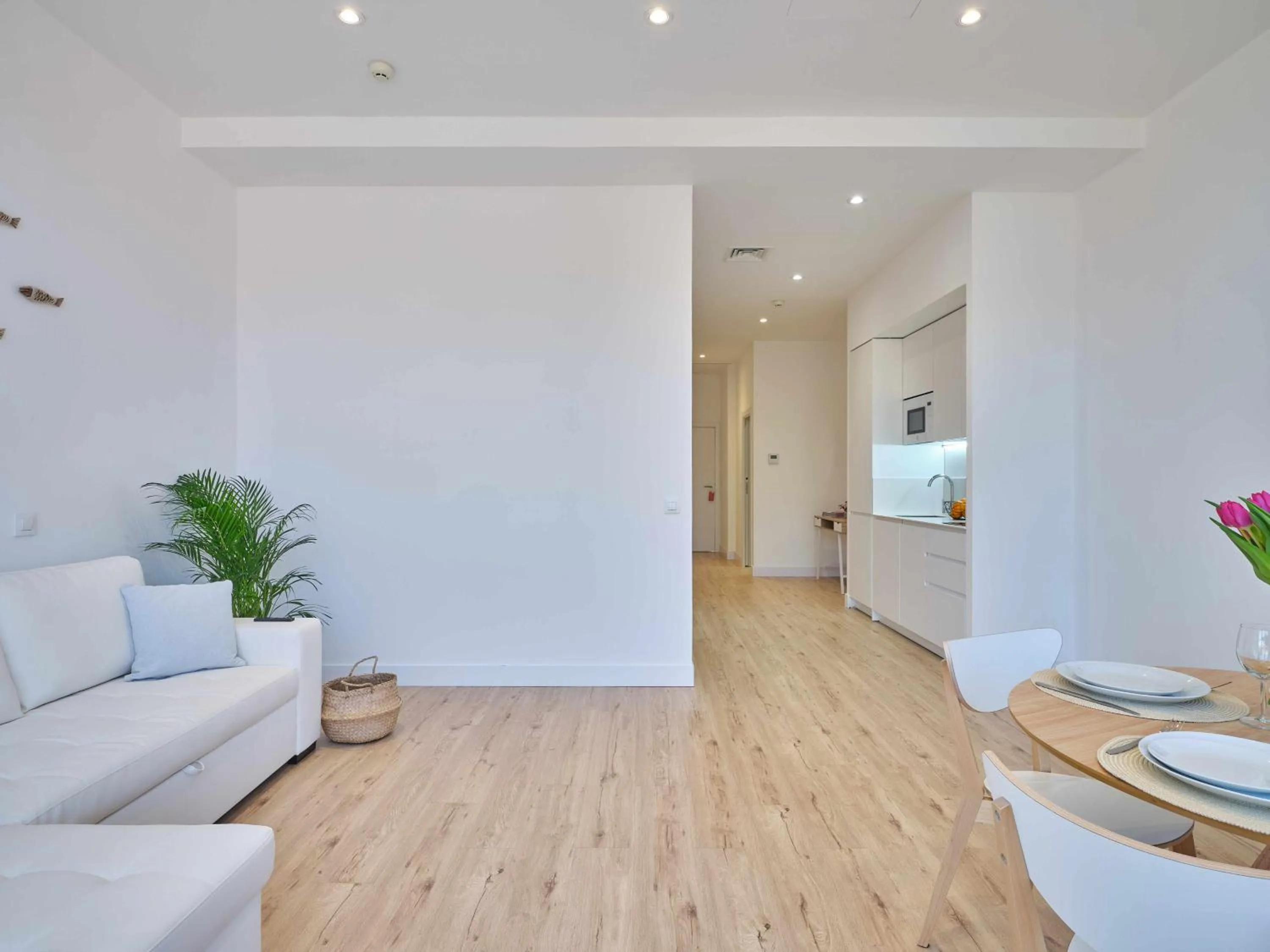 Living room in Paseo Suites Hotel