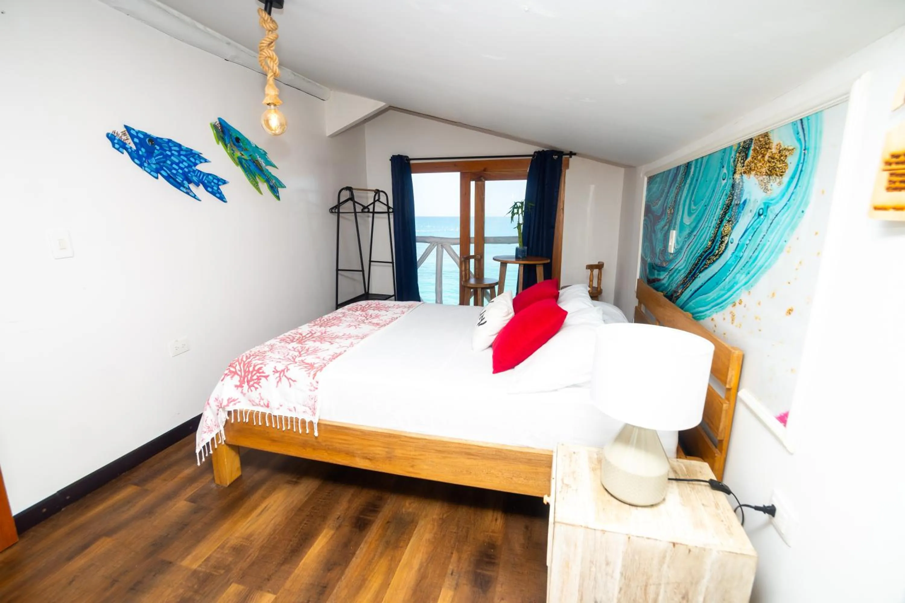 Bed in Cristal Blue Barú