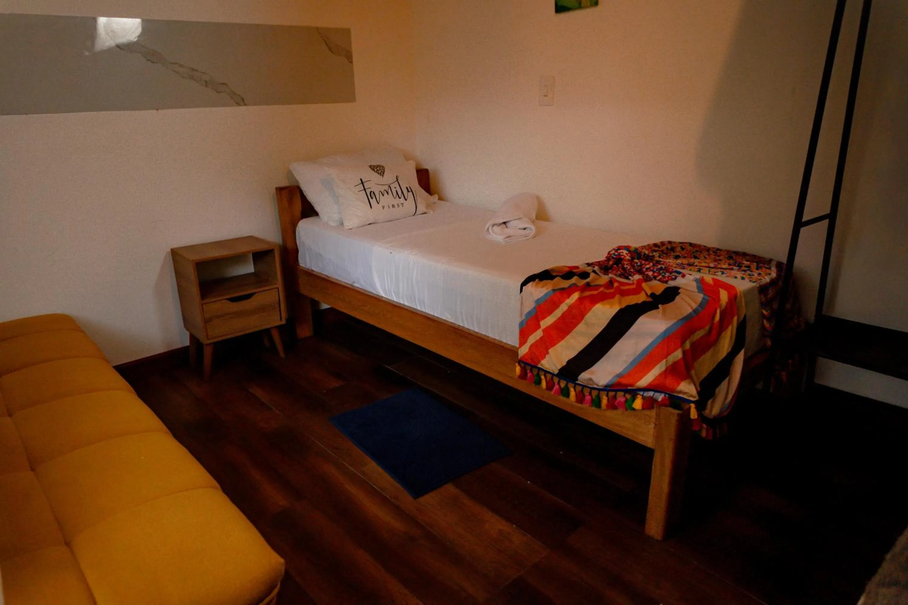 Bed in Cristal Blue Barú