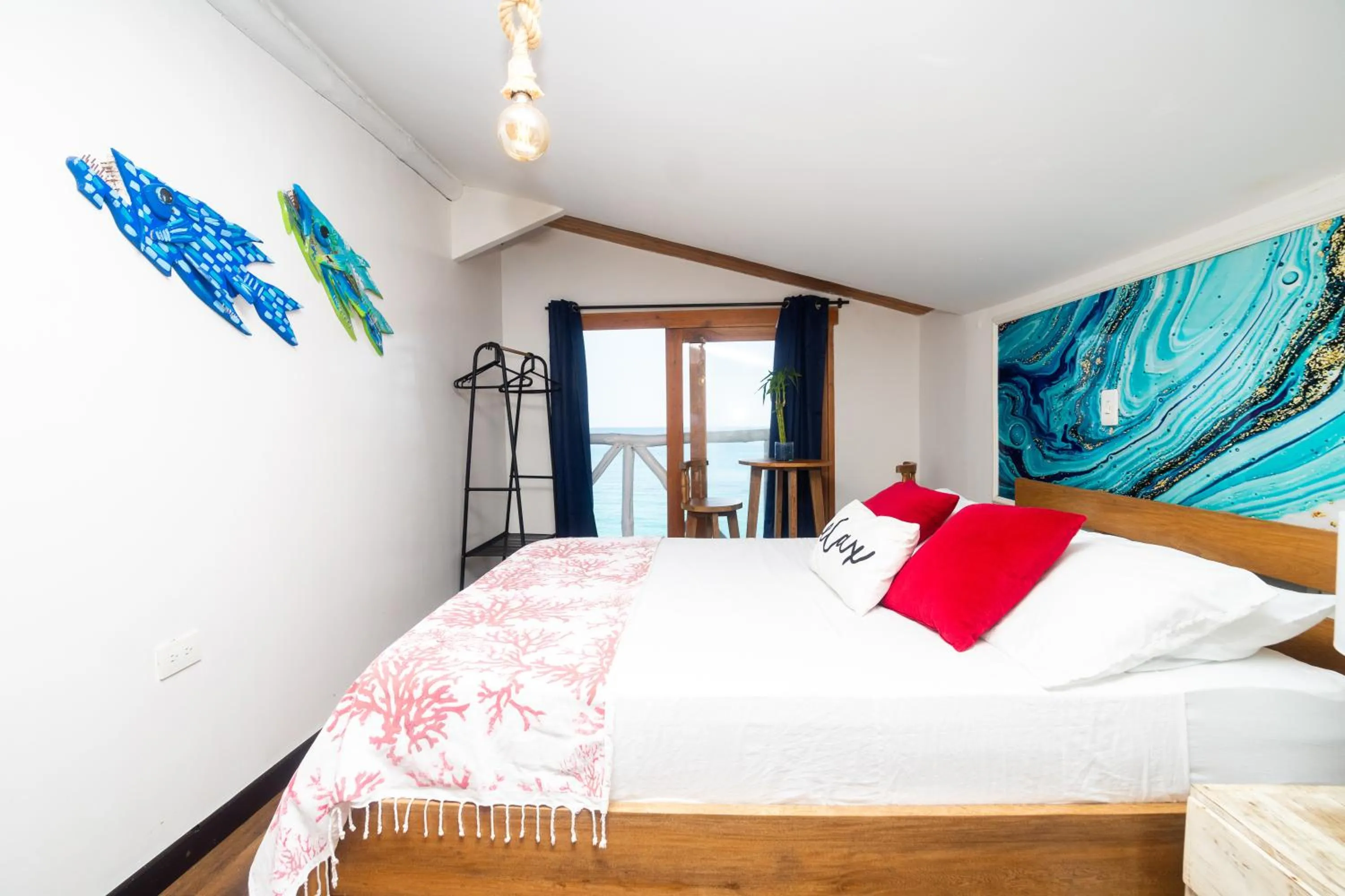 Bed in Cristal Blue Barú