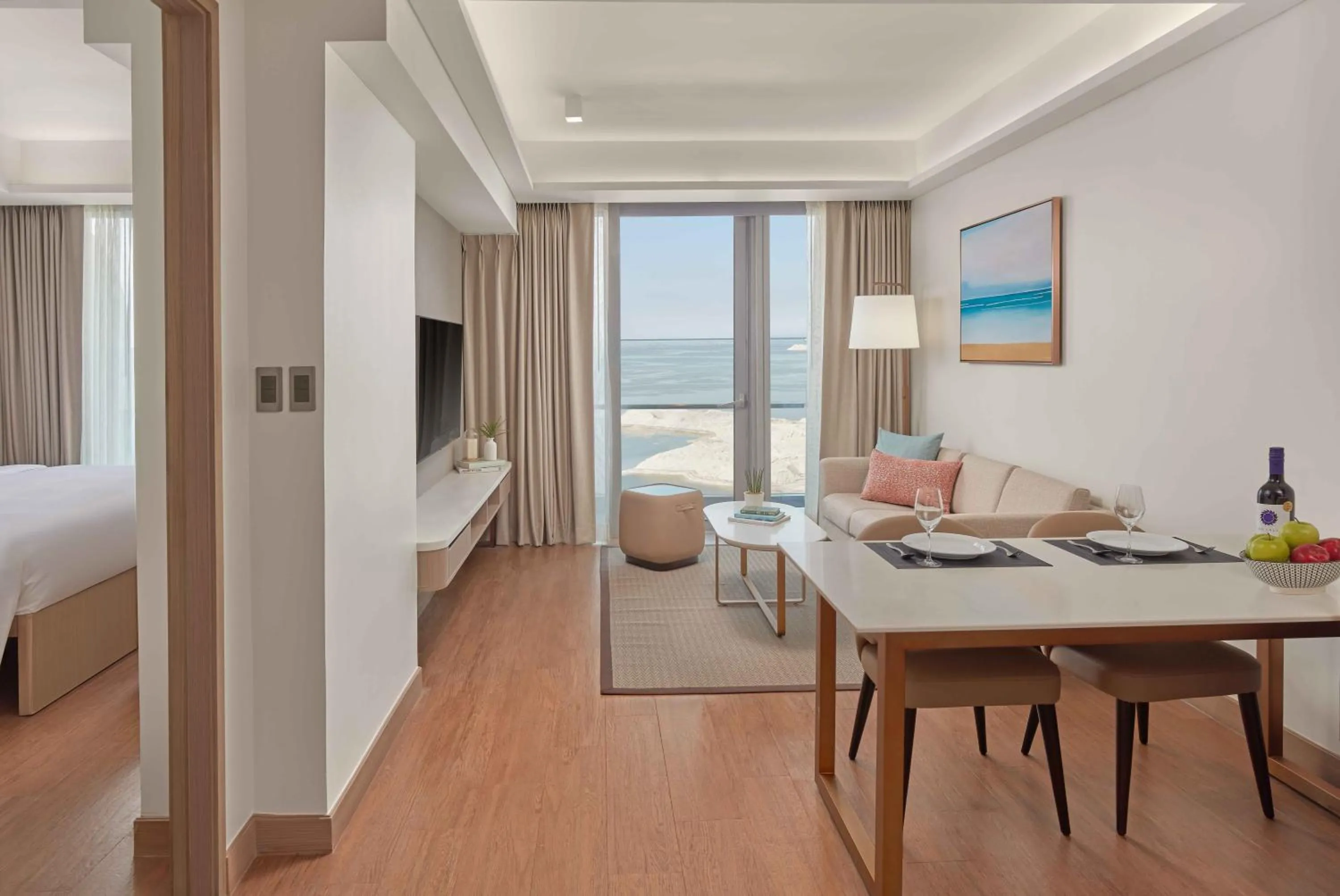 Living room, Bed in Lanson Place Mall of Asia Manila