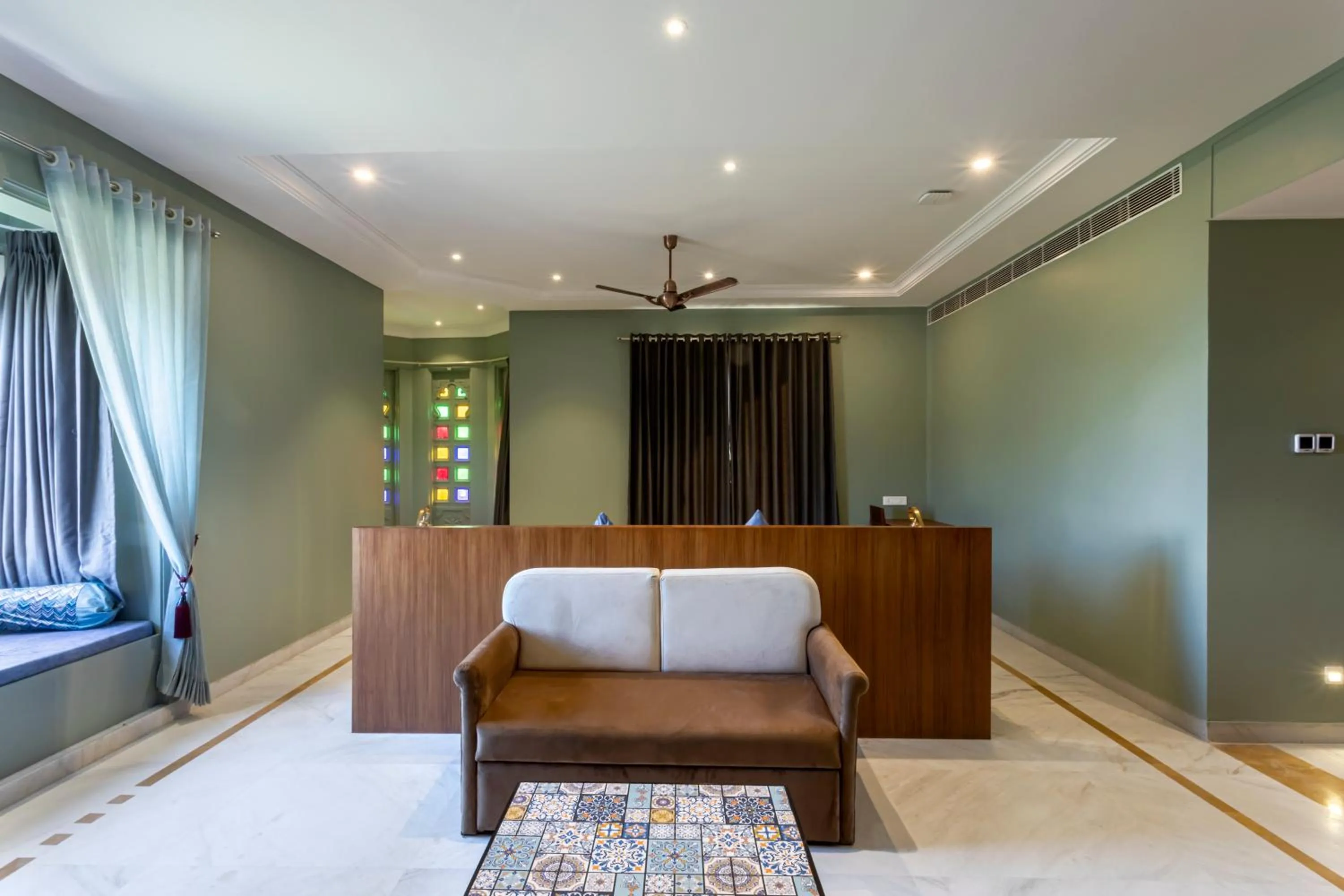 Seating area in Rawla Sagrun kumbhalgarh