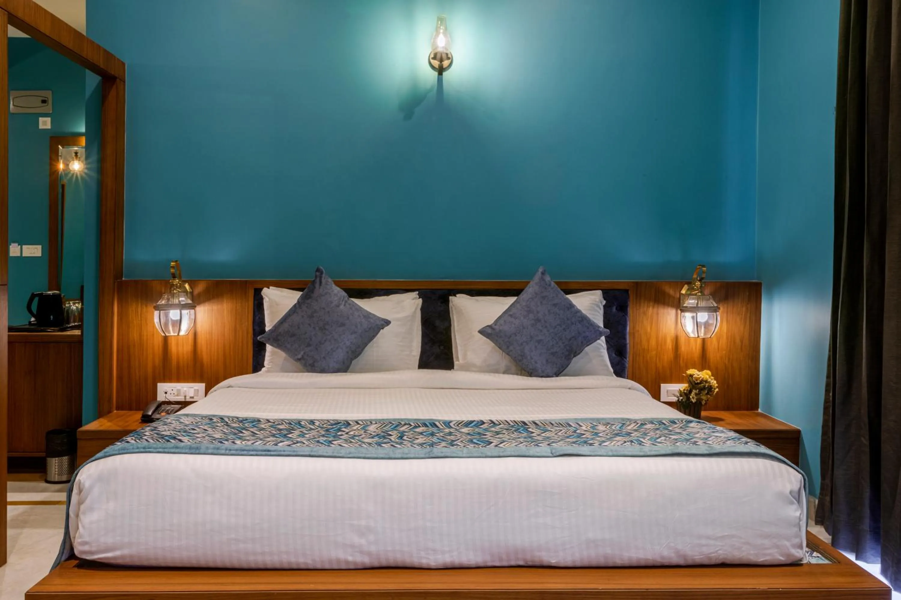 Bedroom, Bed in Rawla Sagrun kumbhalgarh
