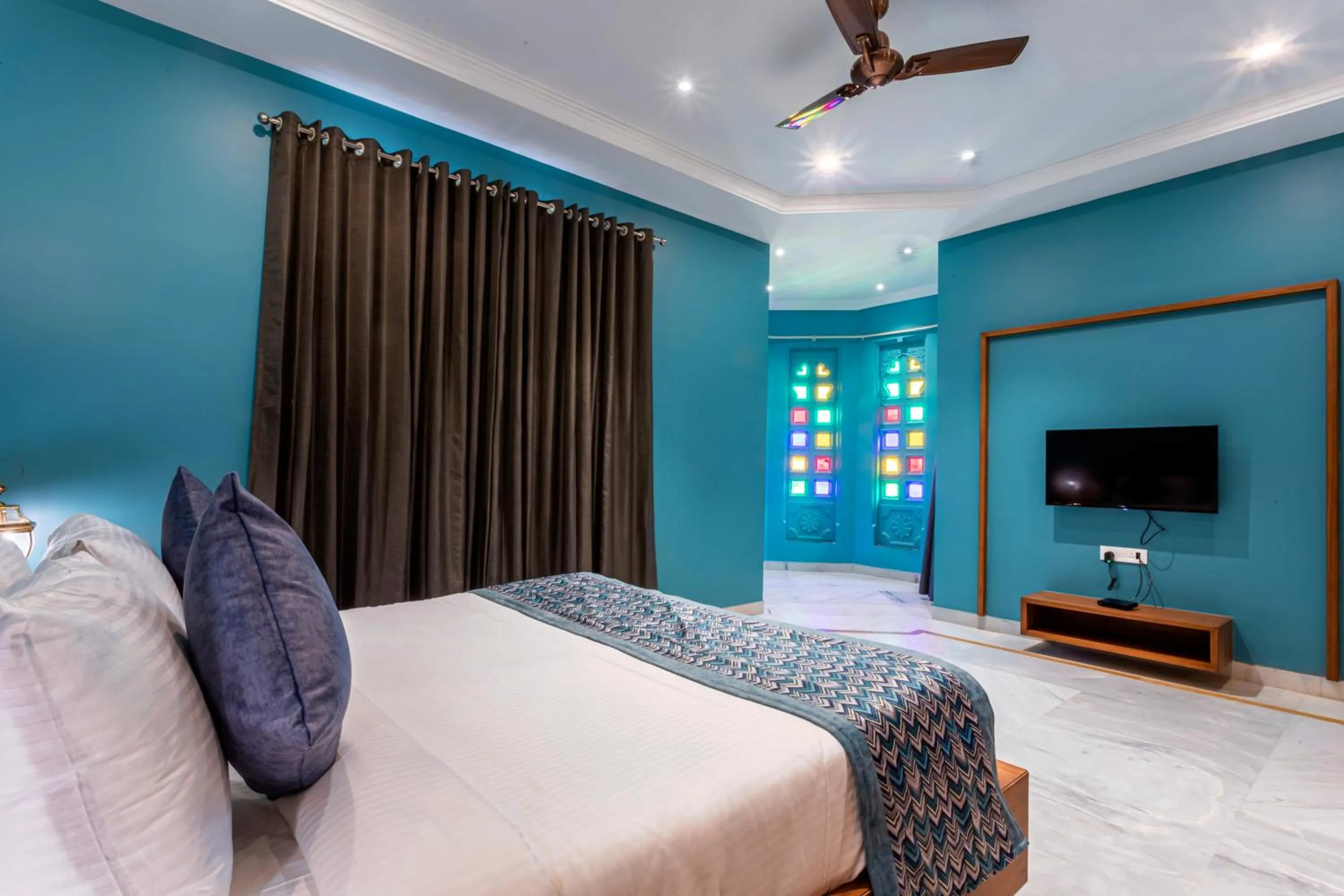 Bedroom, Bed in Rawla Sagrun kumbhalgarh