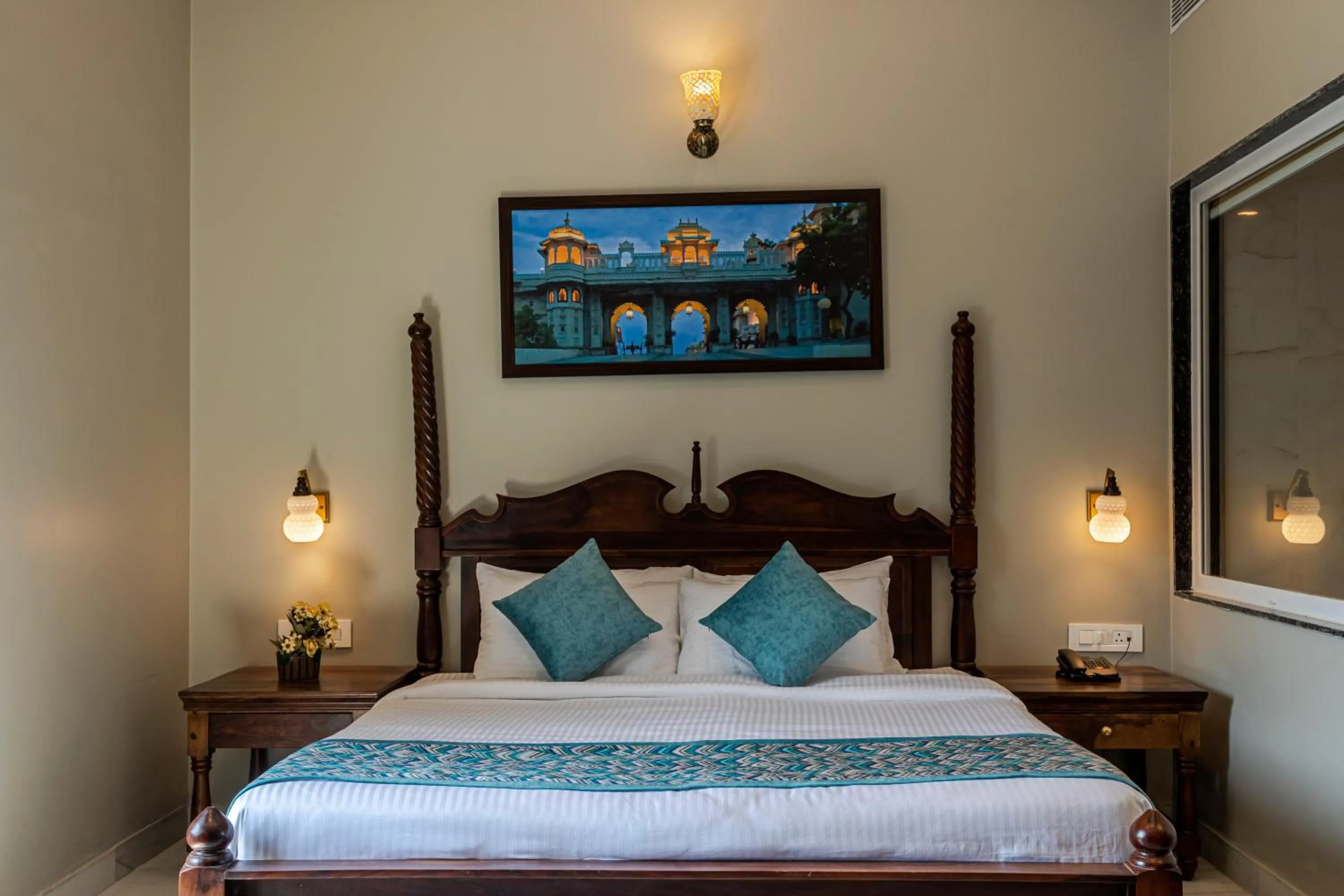 Bed in Rawla Sagrun kumbhalgarh