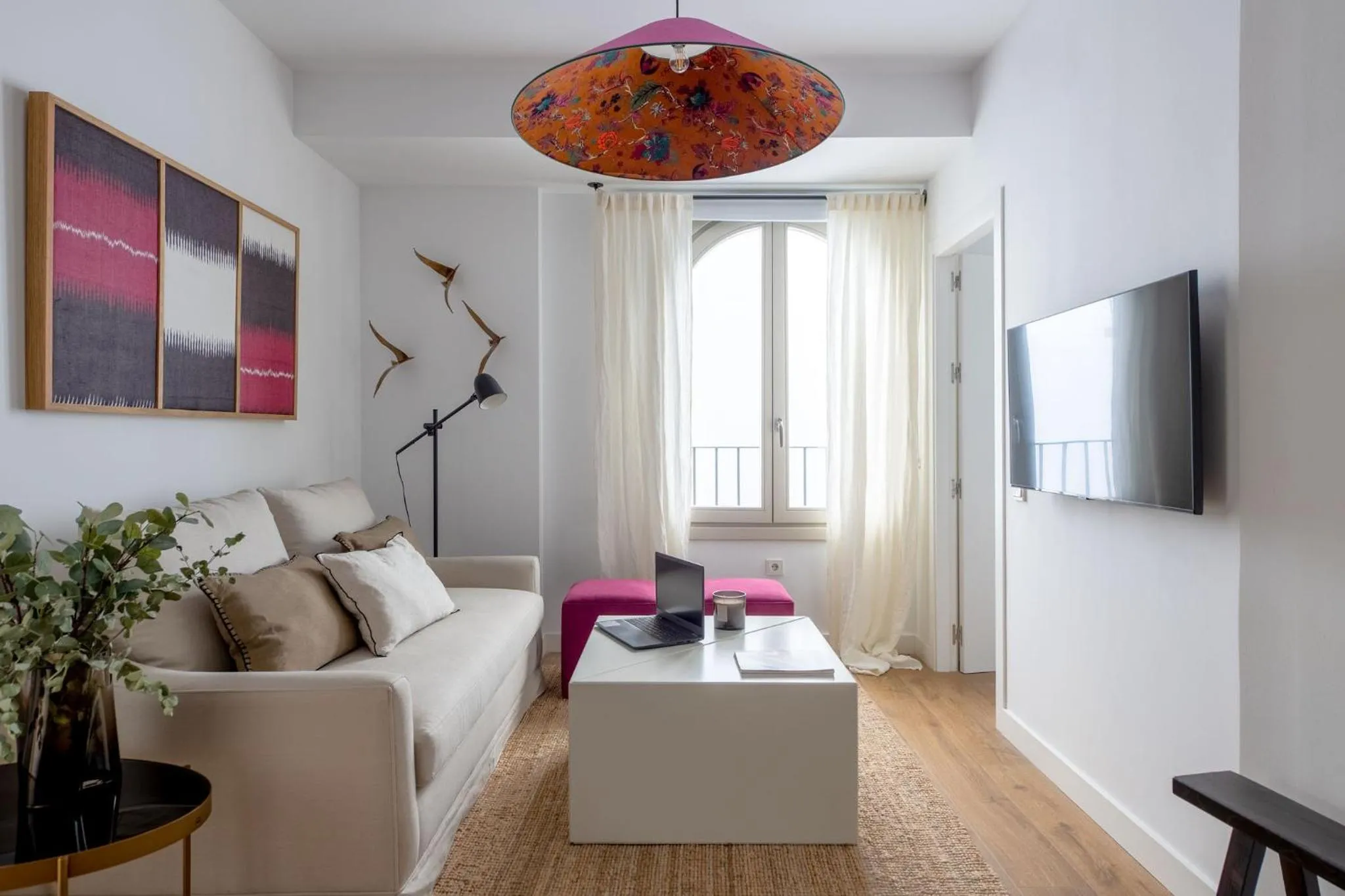Communal lounge/ TV room, Bed in Tetuán 15 Boutique Apartments by Hommyhome