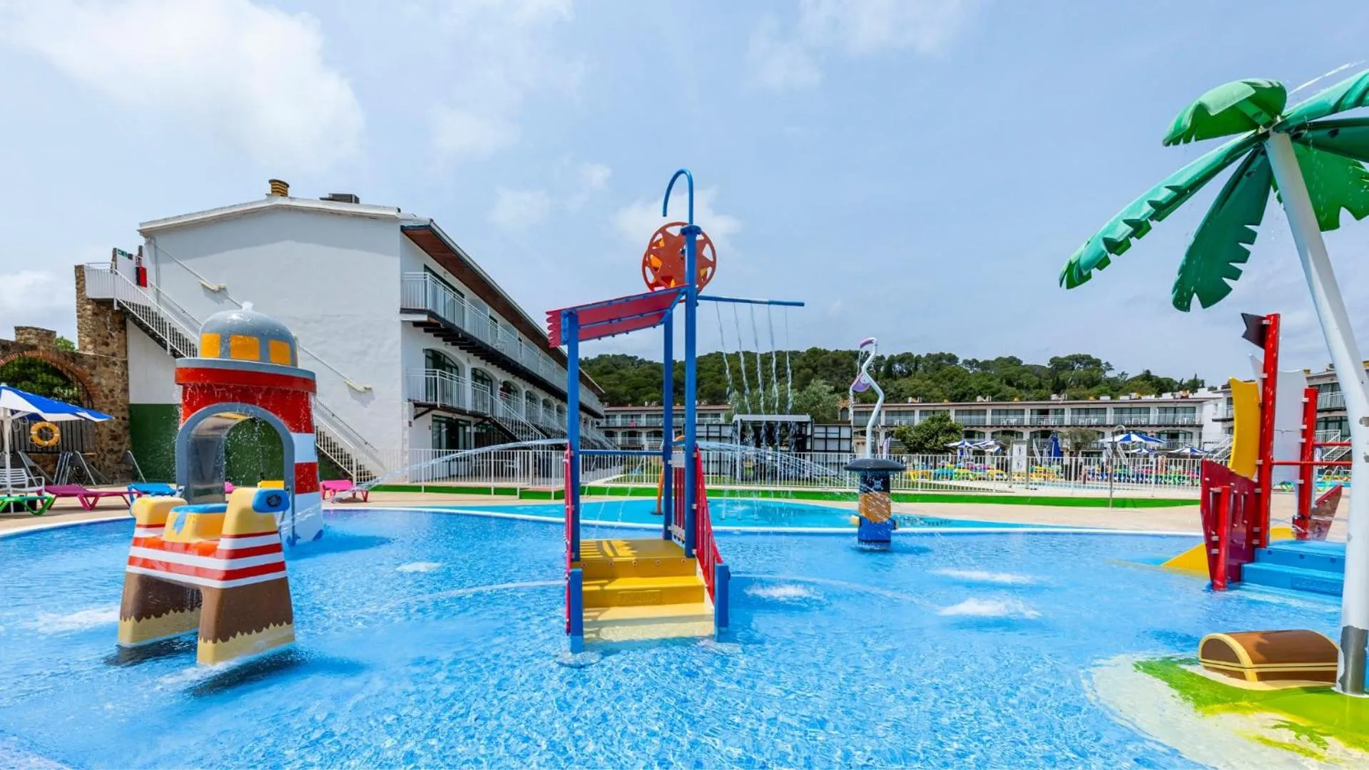 Aqua park in Medplaya Aparthotel Sant Eloi