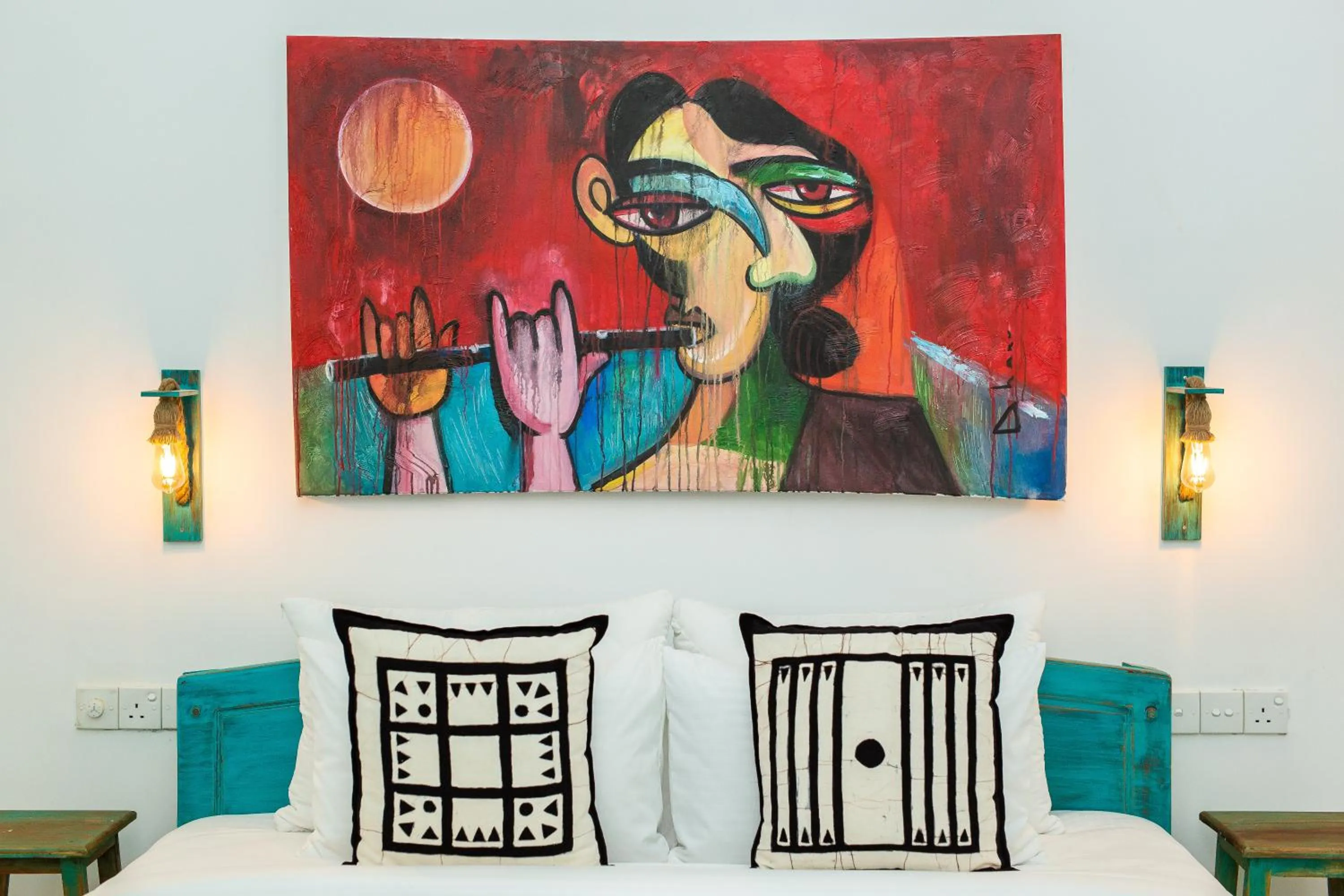 Decorative detail, Bed in Moi Galle Fort by DBI