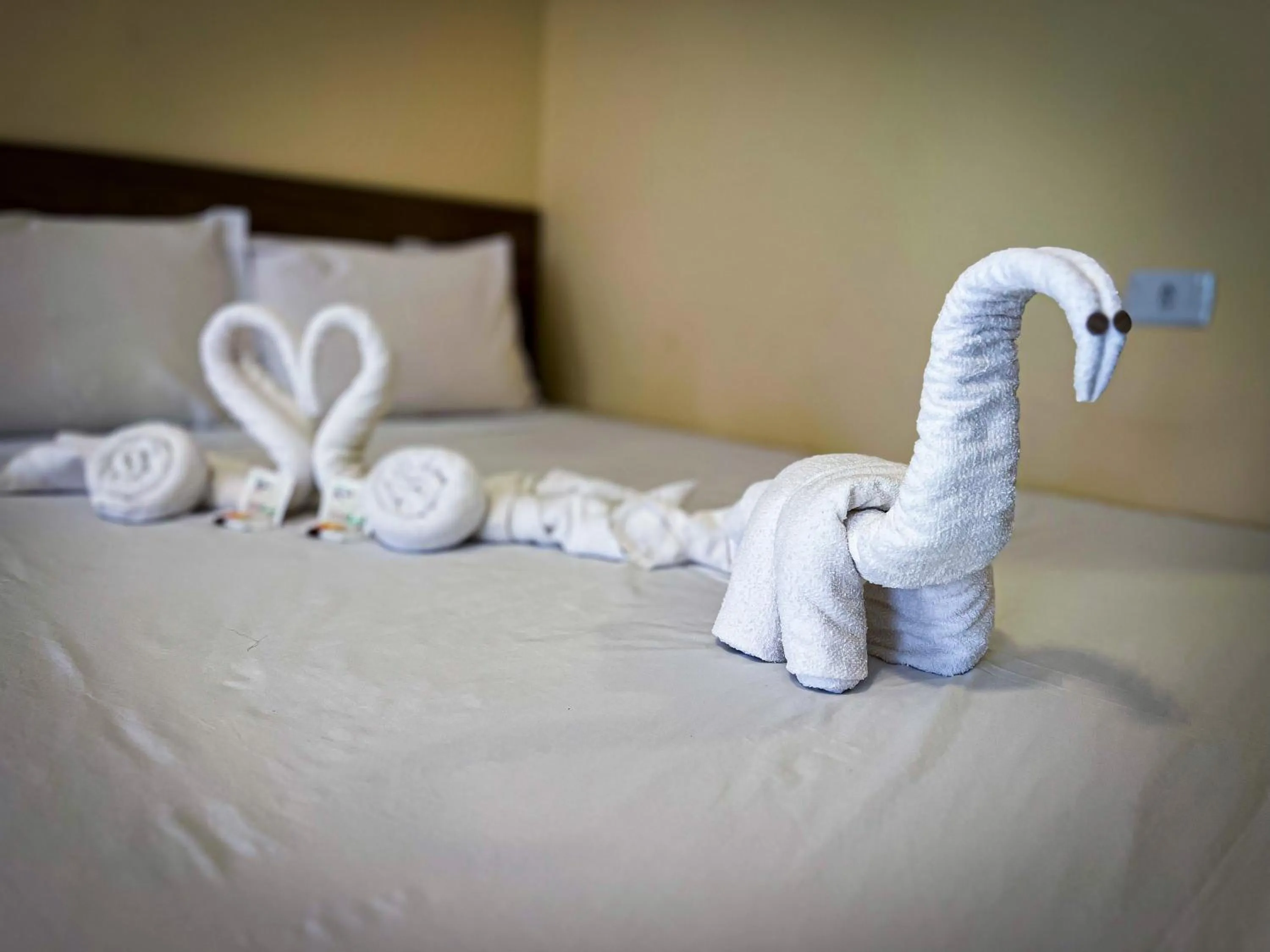 Bed in Verdant hotel