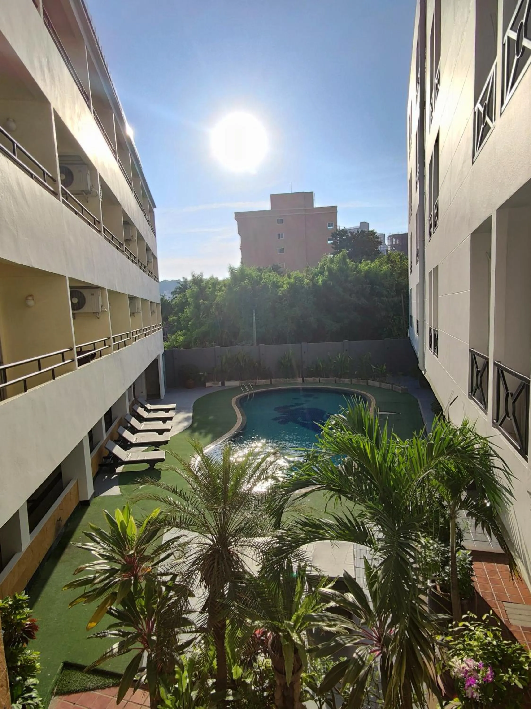 Swimming pool in The Chanthong Residence and Hotel Pattaya