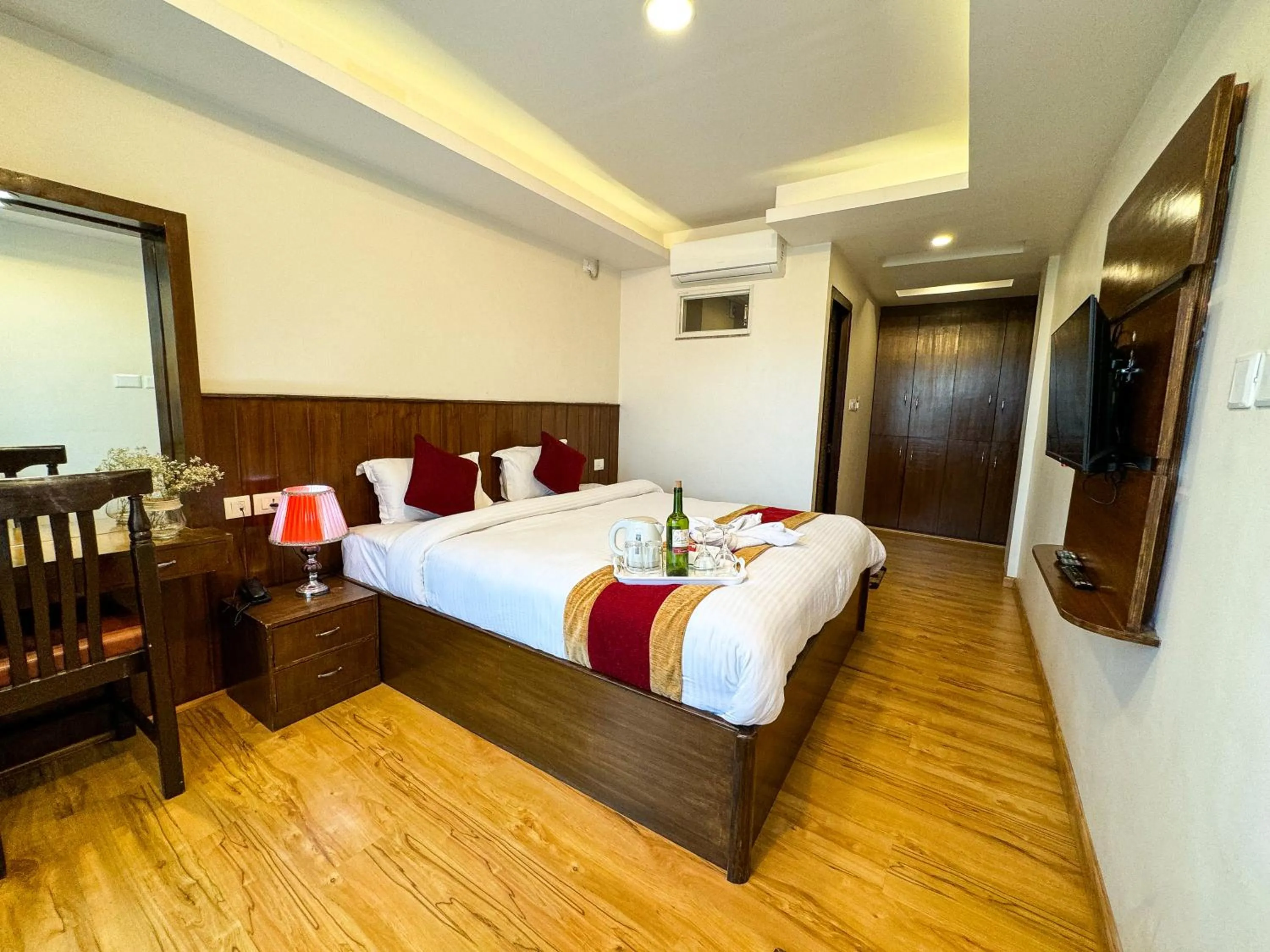 Bed in Hotel Abi International