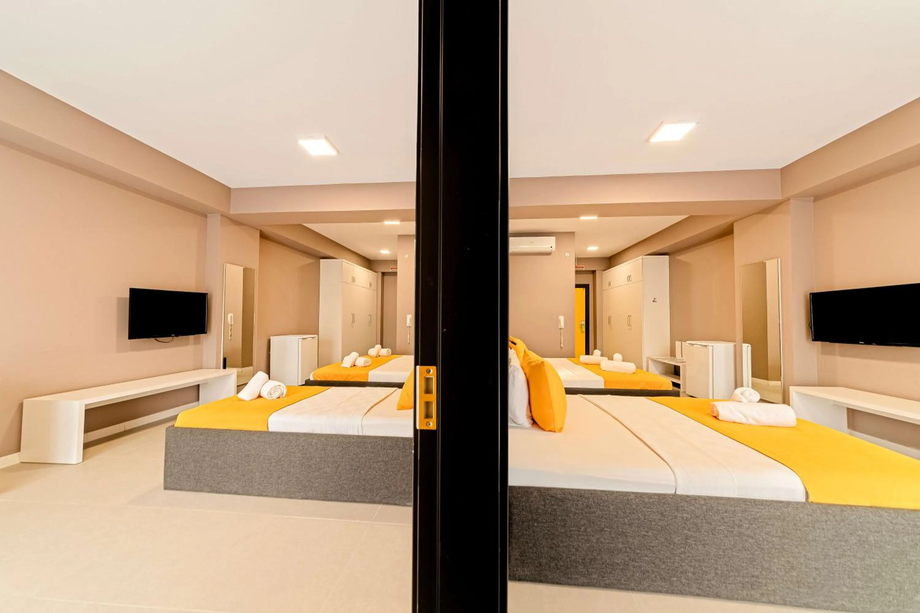 Photo of the whole room, Bed in First Joy Hotel