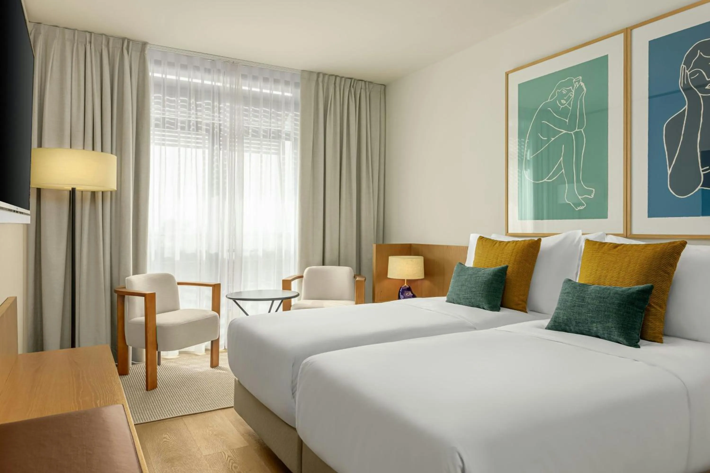 Photo of the whole room, Bed in AC Hotel by Marriott Gava Mar Airport