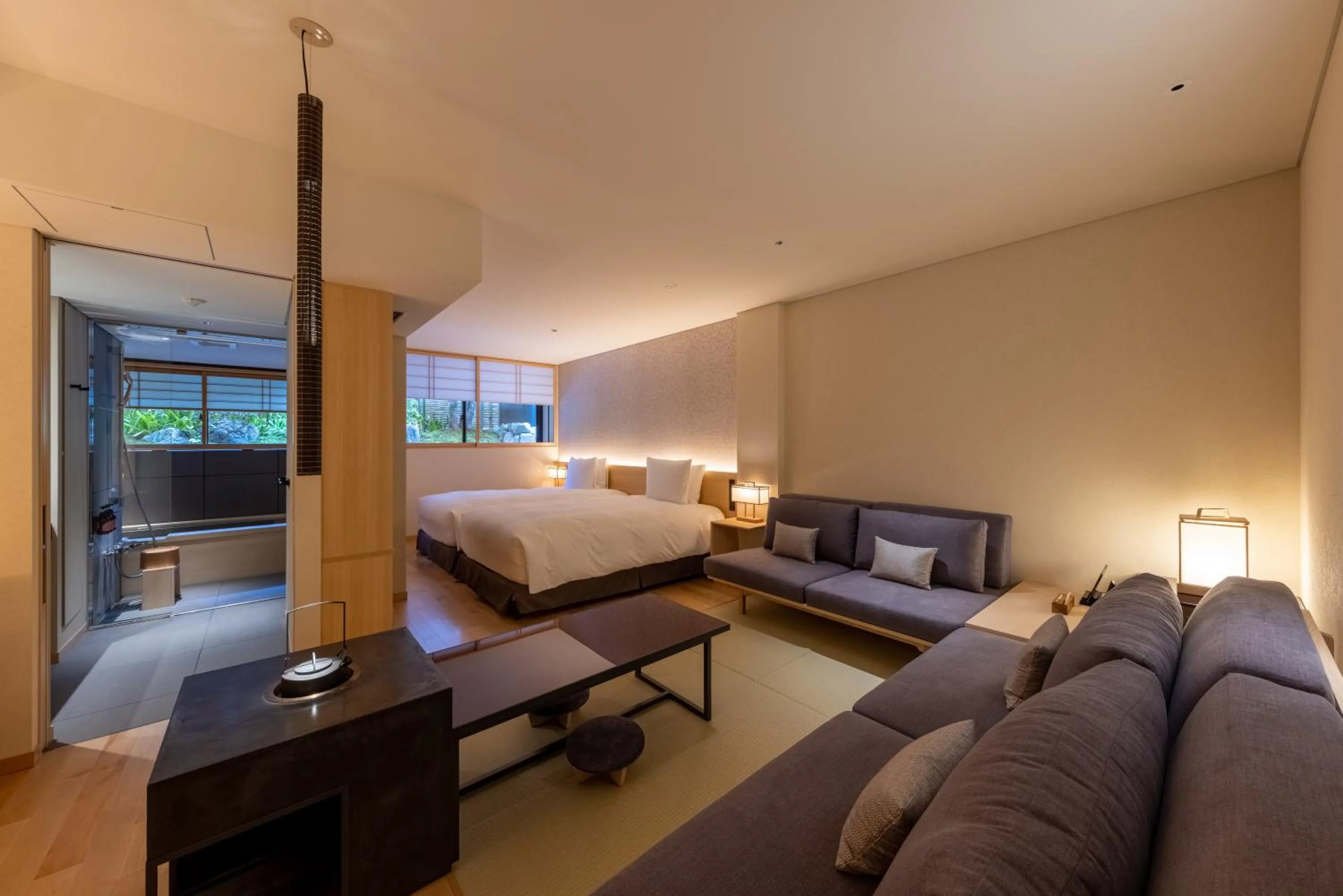 Living room, Bed in Fufu Kyoto