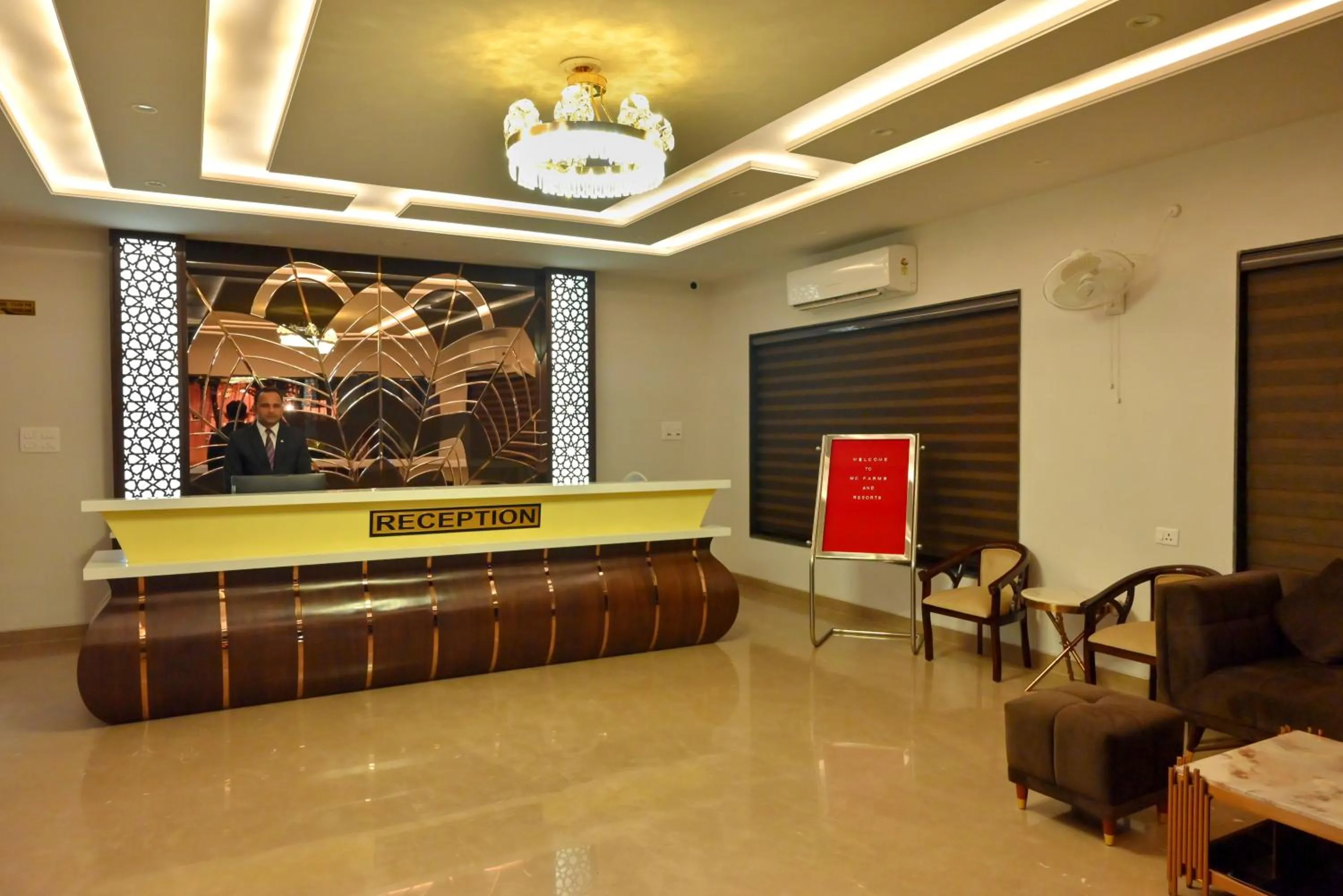 Lobby or reception in MD FARMS AND RESORTS