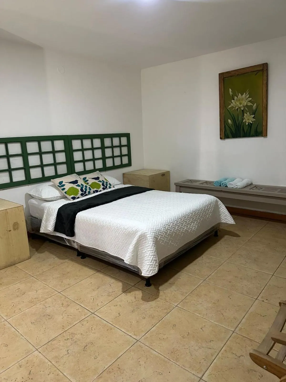 Bed in Finca Hotel Guadalupe