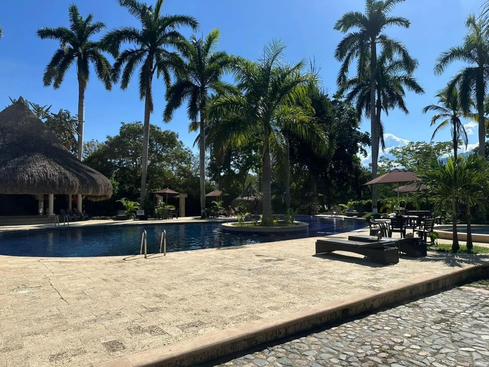Swimming pool in Finca Hotel Guadalupe