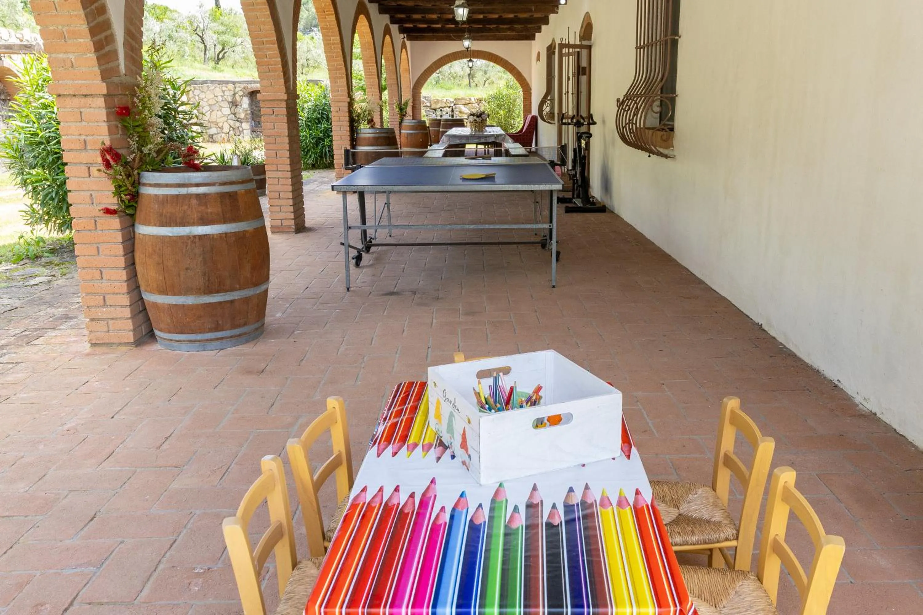 Children play ground in Villa Cresci con piscina Tuscan villa with pool near Sassetta thermal baths & Bolgheri Wine Route