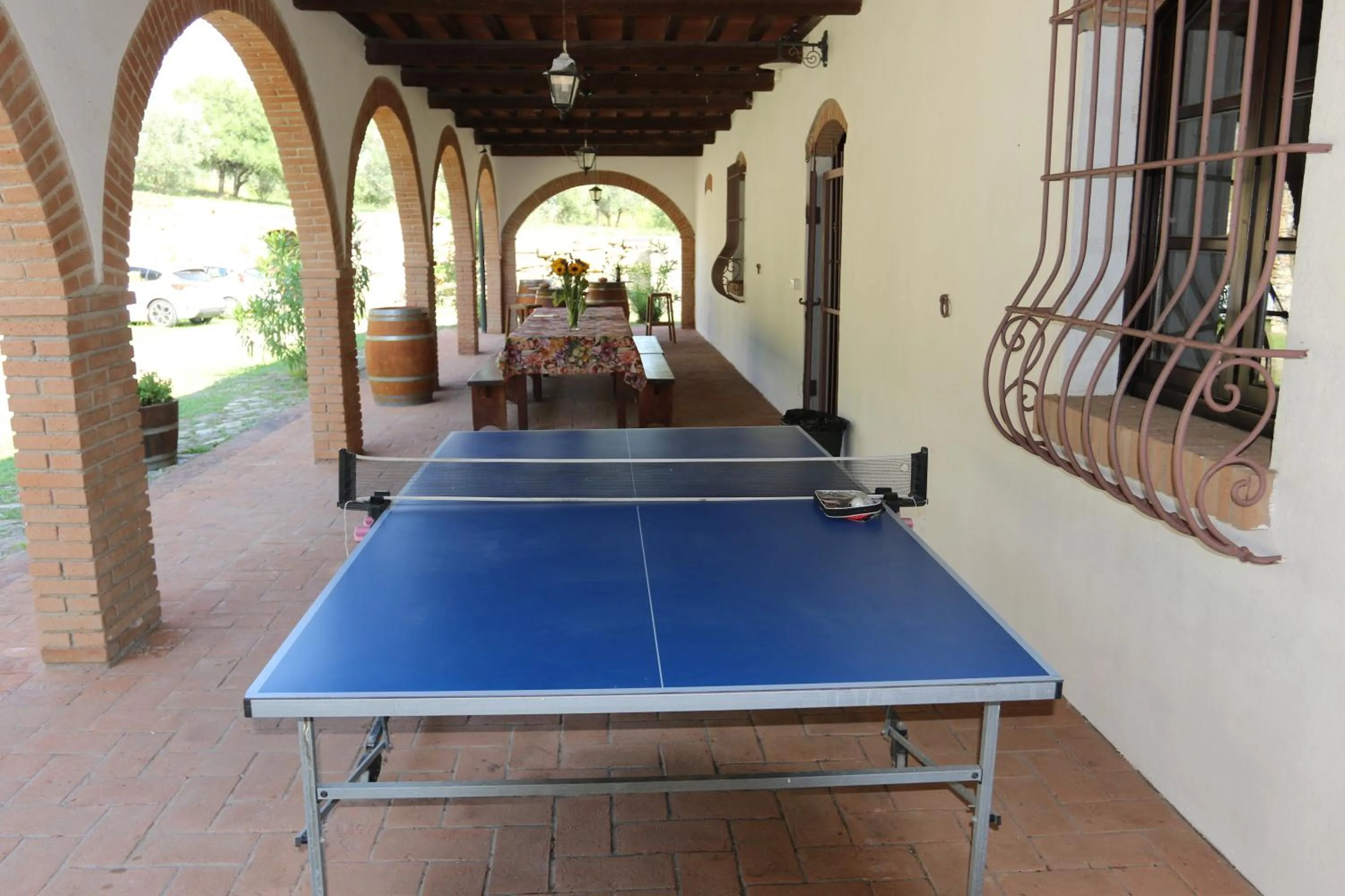 Table tennis in Villa Cresci con piscina Tuscan villa with pool near Sassetta thermal baths & Bolgheri Wine Route