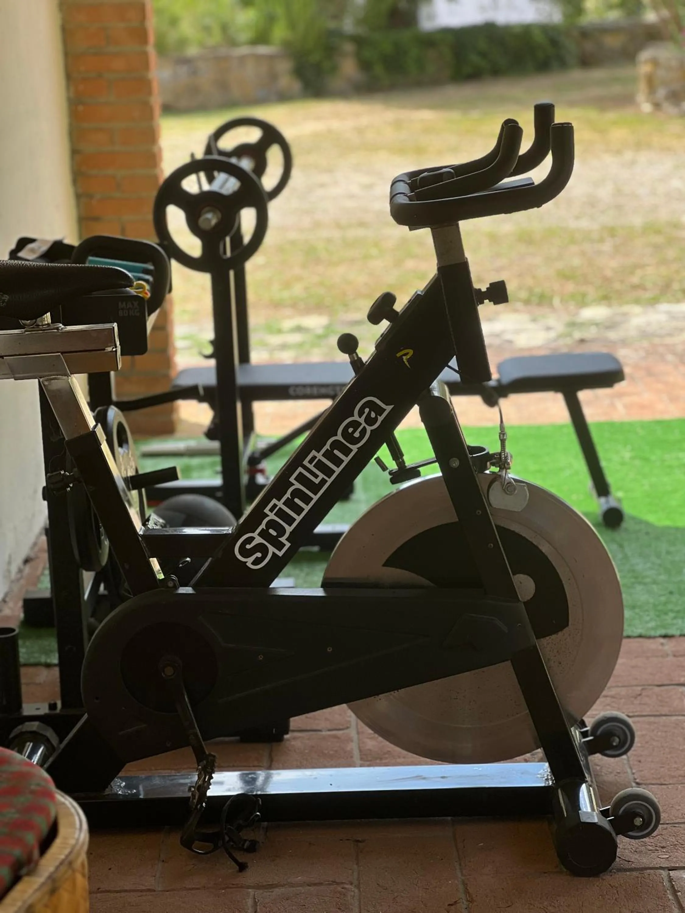 Fitness centre/facilities in Villa Cresci con piscina Tuscan villa with pool near Sassetta thermal baths & Bolgheri Wine Route