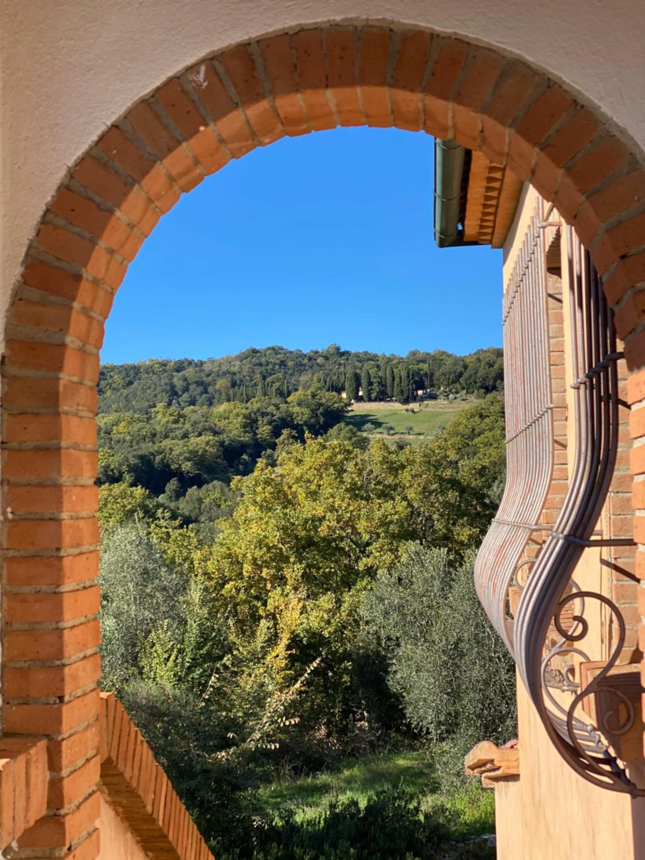 View (from property/room) in Villa Cresci con piscina Tuscan villa with pool near Sassetta thermal baths & Bolgheri Wine Route