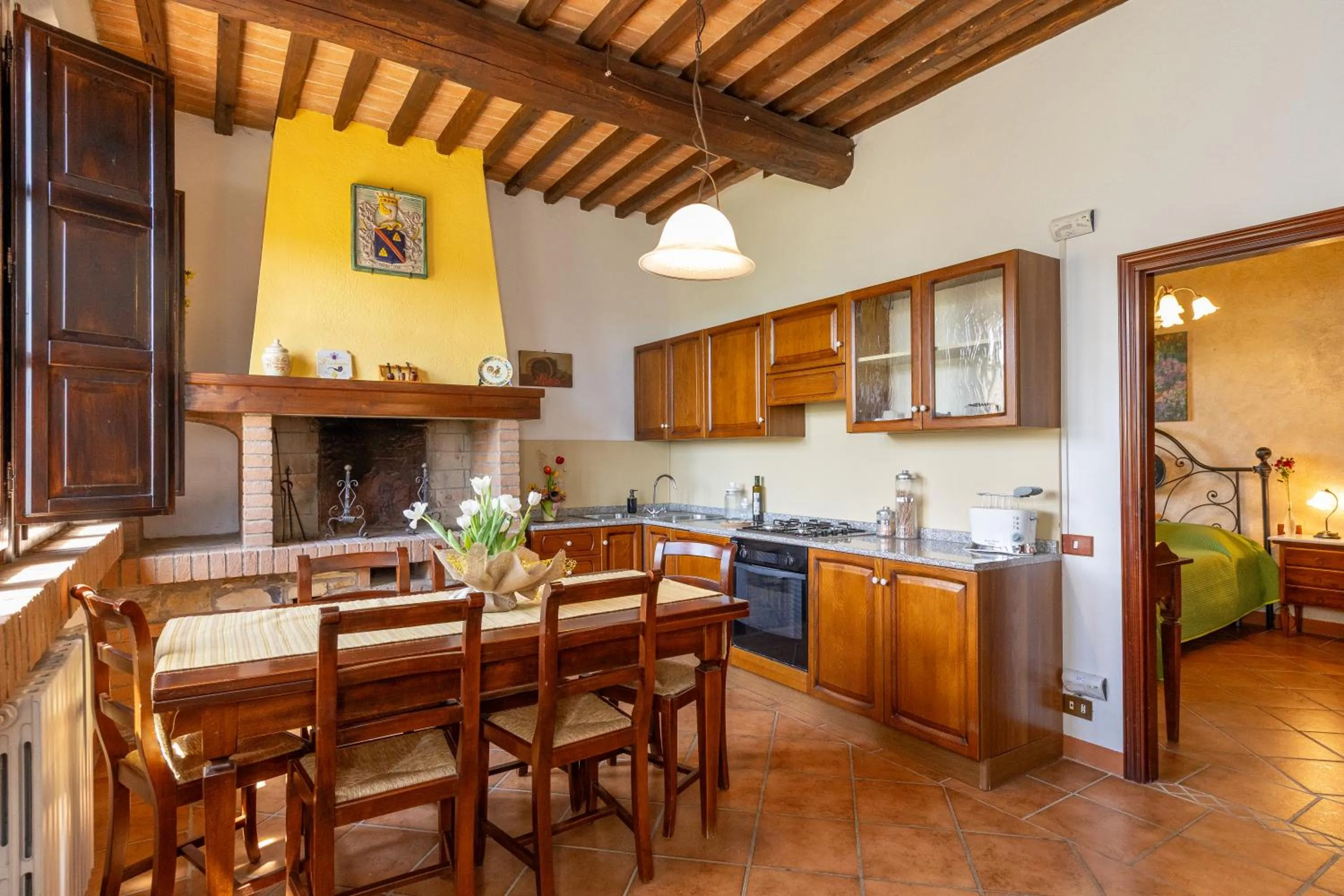 kitchen in Villa Cresci con piscina Tuscan villa with pool near Sassetta thermal baths & Bolgheri Wine Route