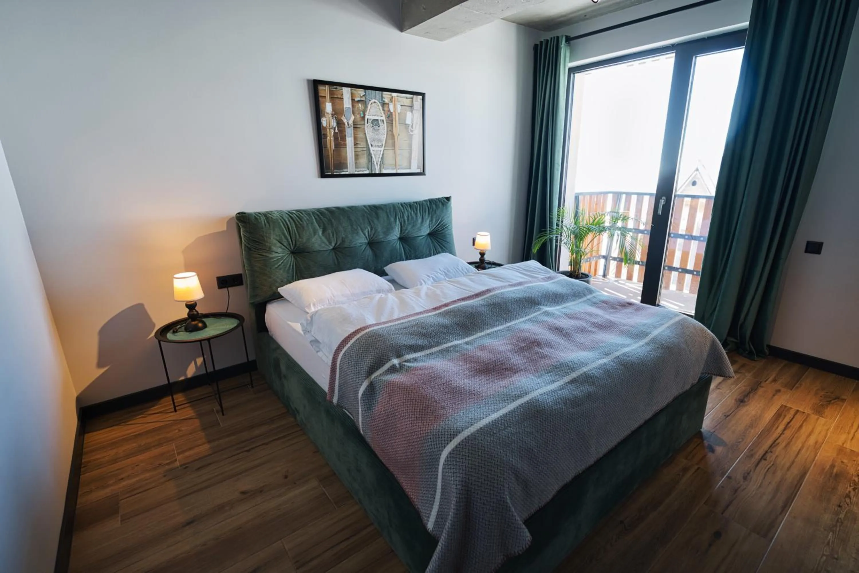 Bedroom, Bed in Skio