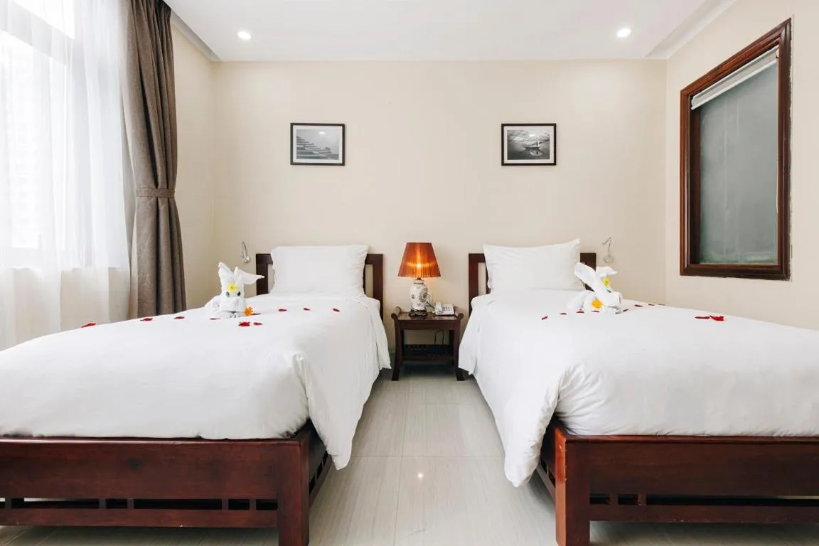 Bed in Martin Ho Danang hotel & apartment