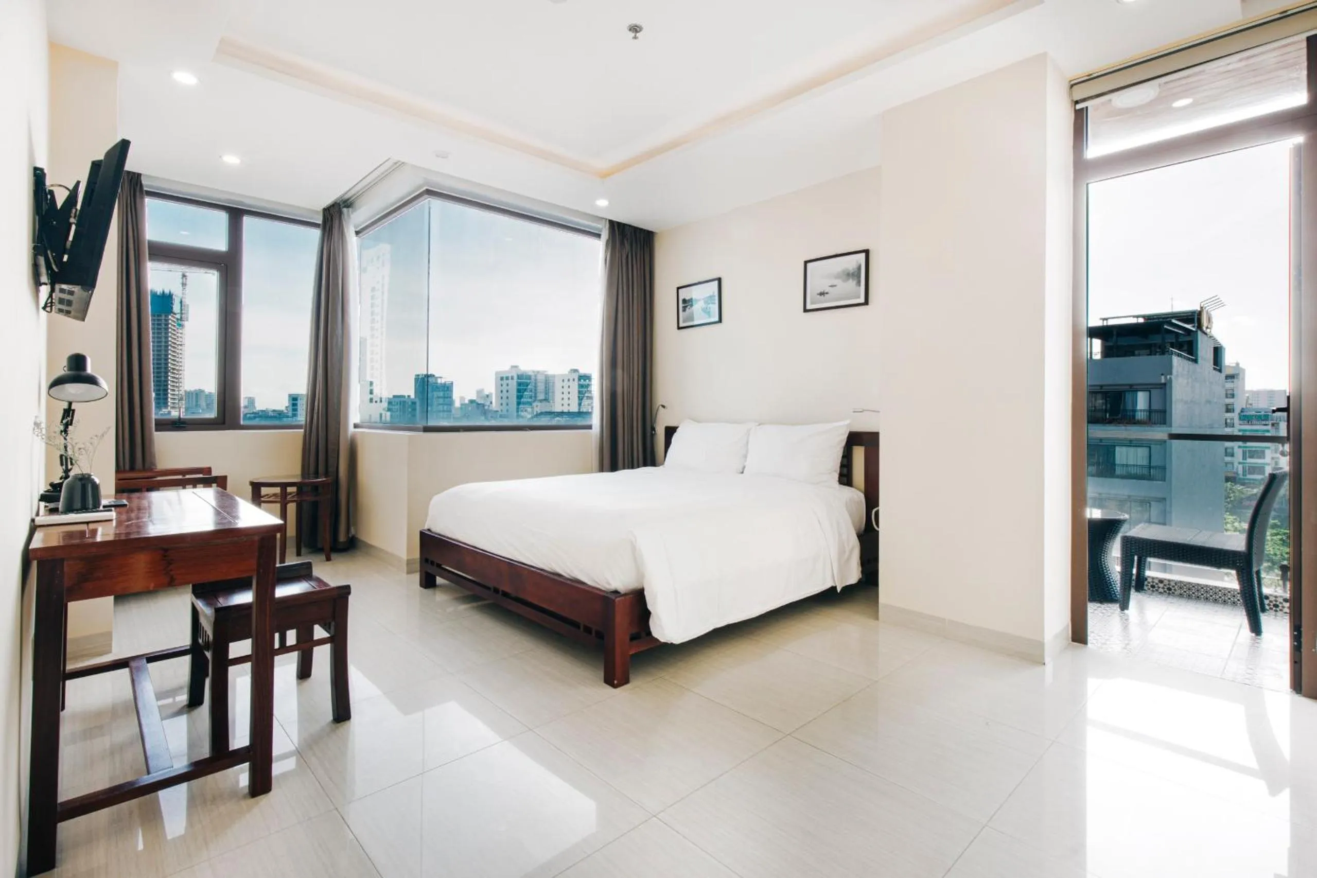 Bed in Martin Ho Danang hotel & apartment