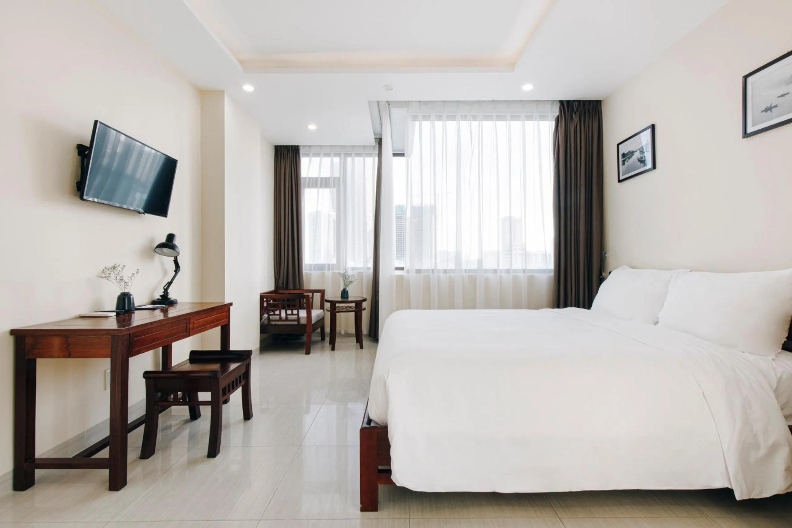 Bed in Martin Ho Danang hotel & apartment