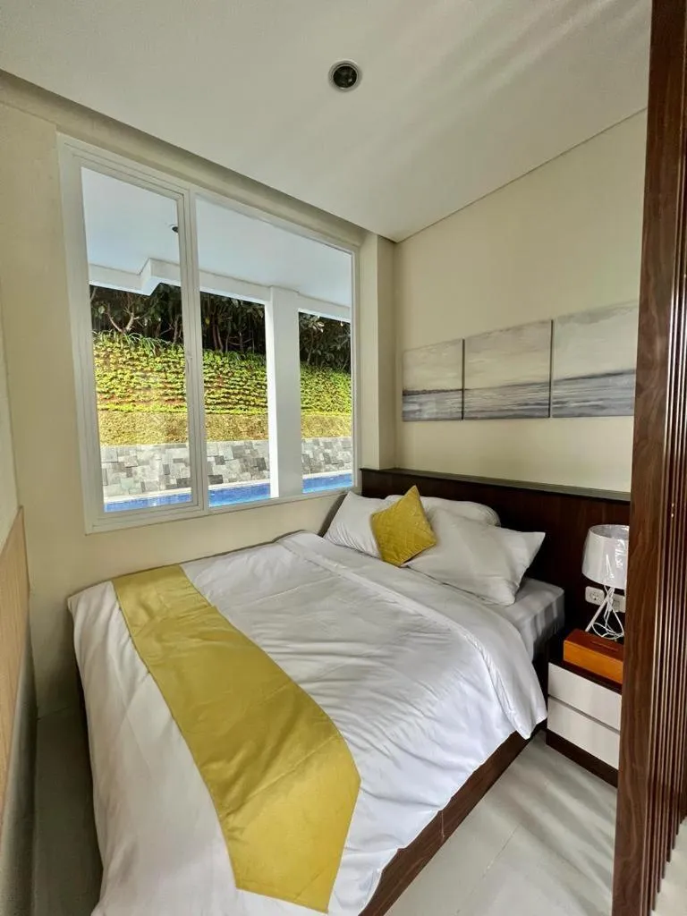 Bed in Platinum Yellow Bandung Villa 24 Pax Private Pool