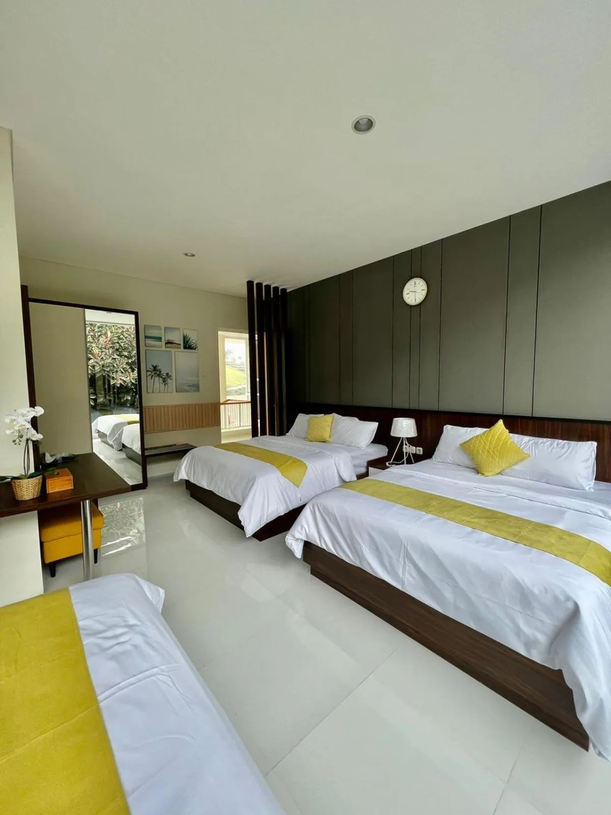 Bed in Platinum Yellow Bandung Villa 24 Pax Private Pool