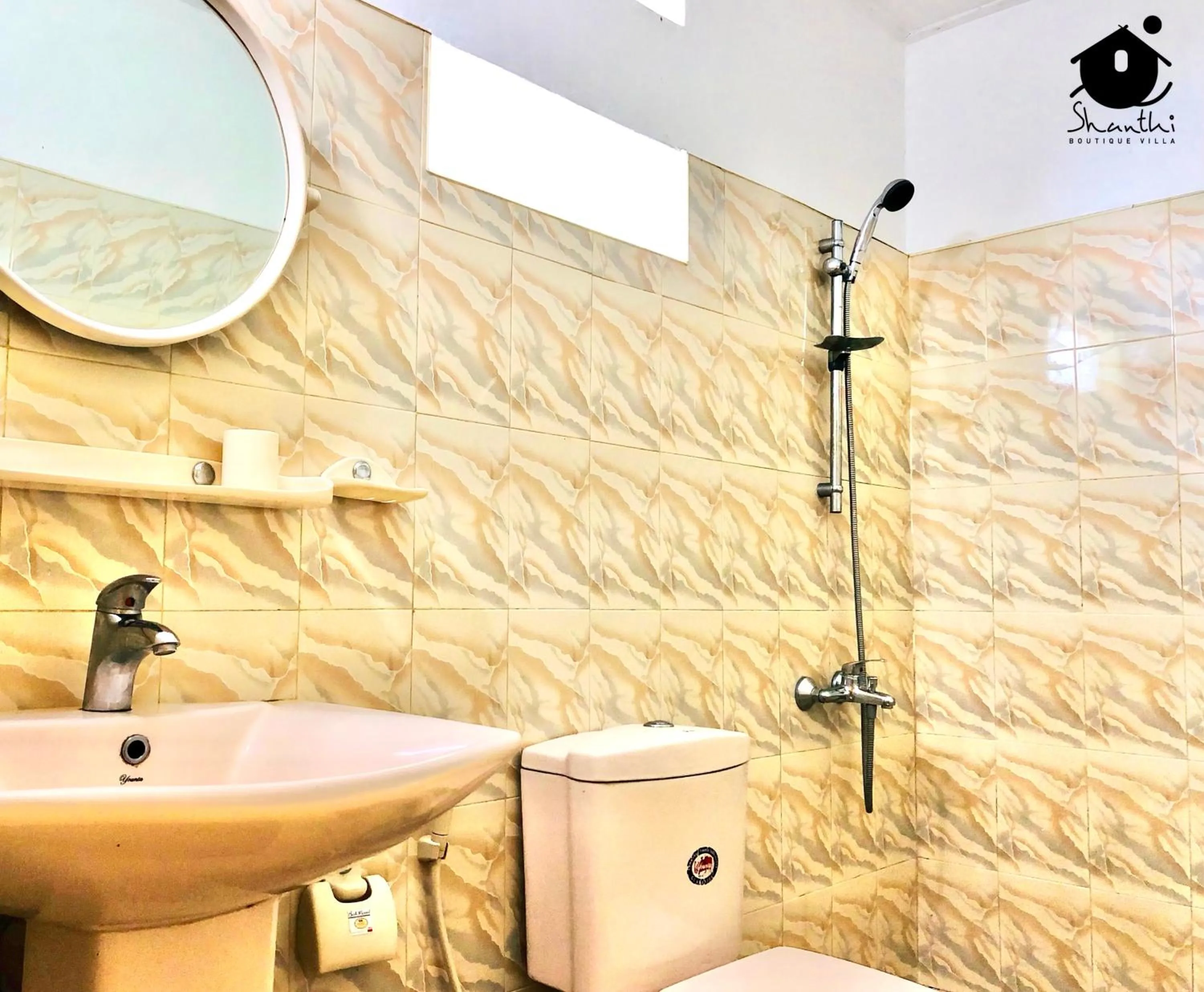 Shower in Shanthi Boutique Villa