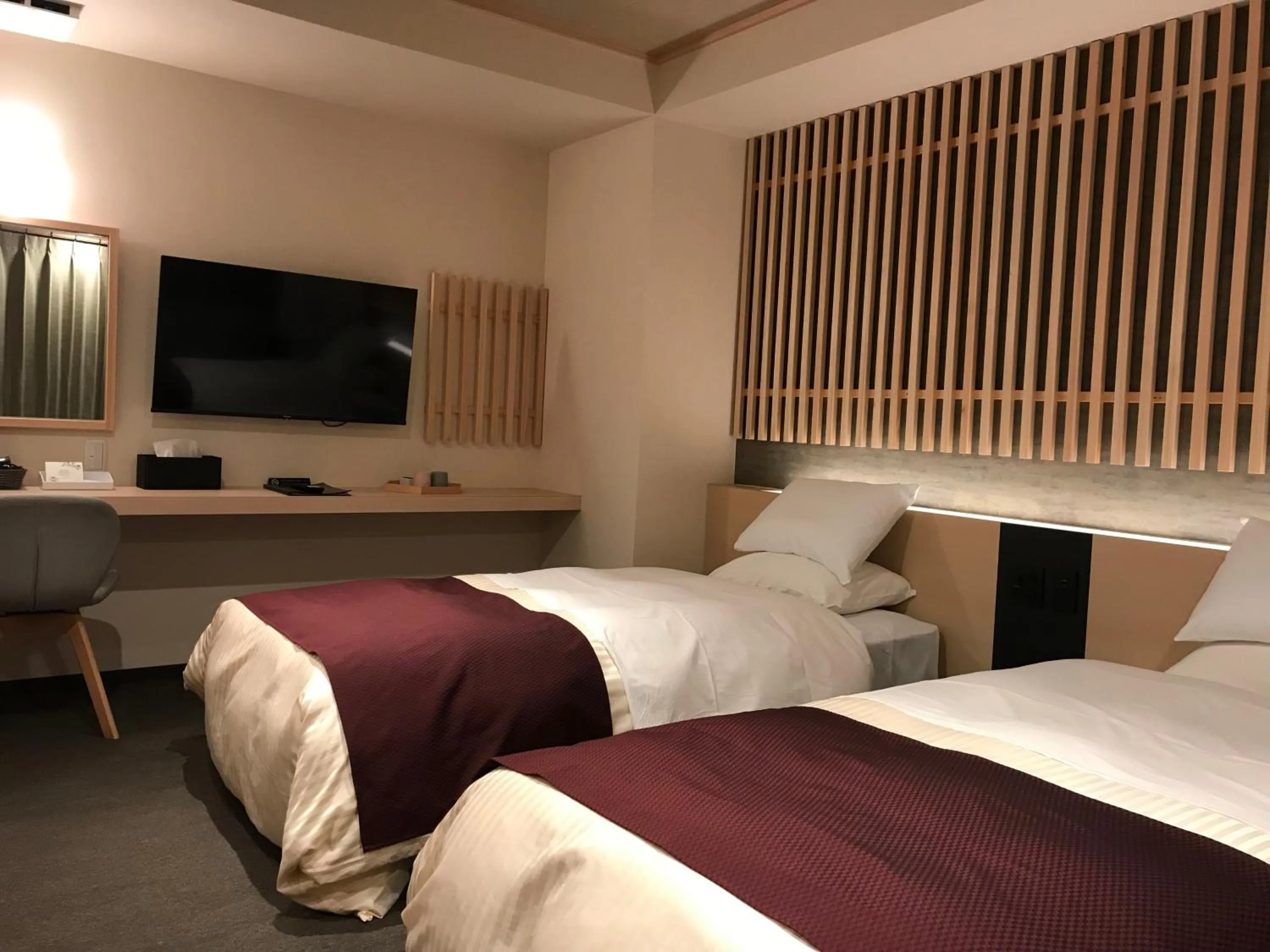 Bed in Aizu Tsuruya Hotel