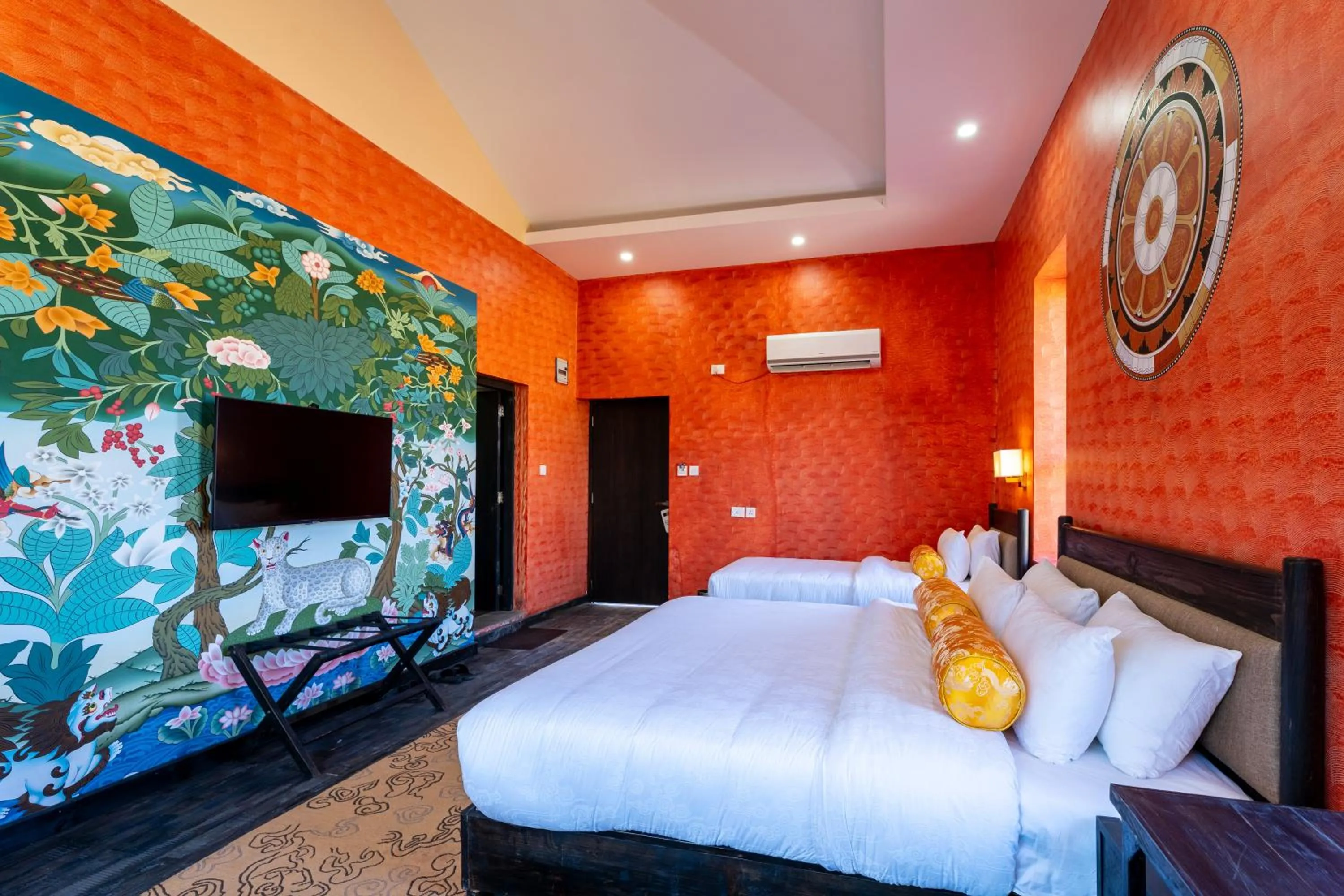 Bed in Lo Mustang Himalayan Resort