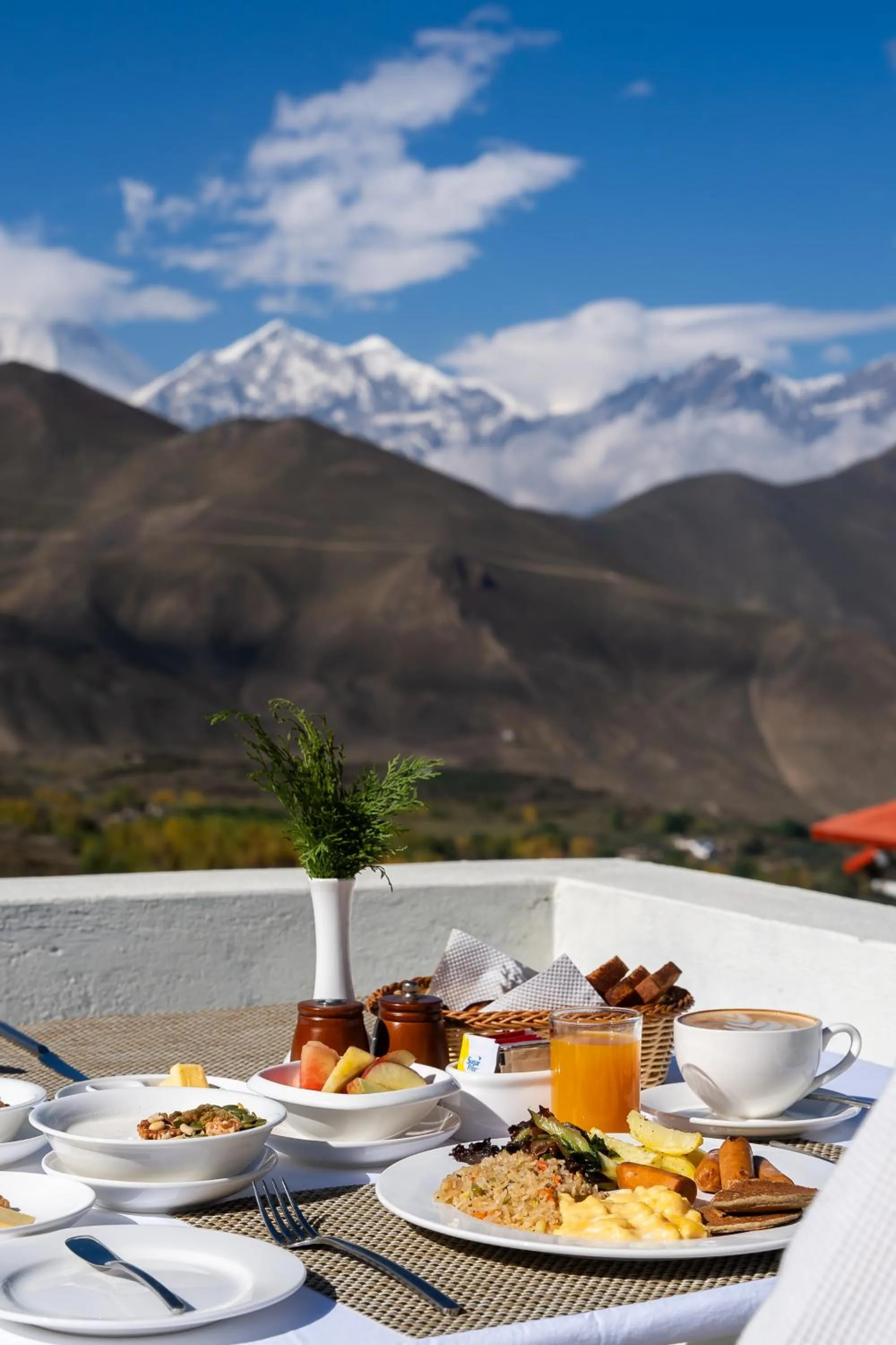 Natural landscape in Lo Mustang Himalayan Resort