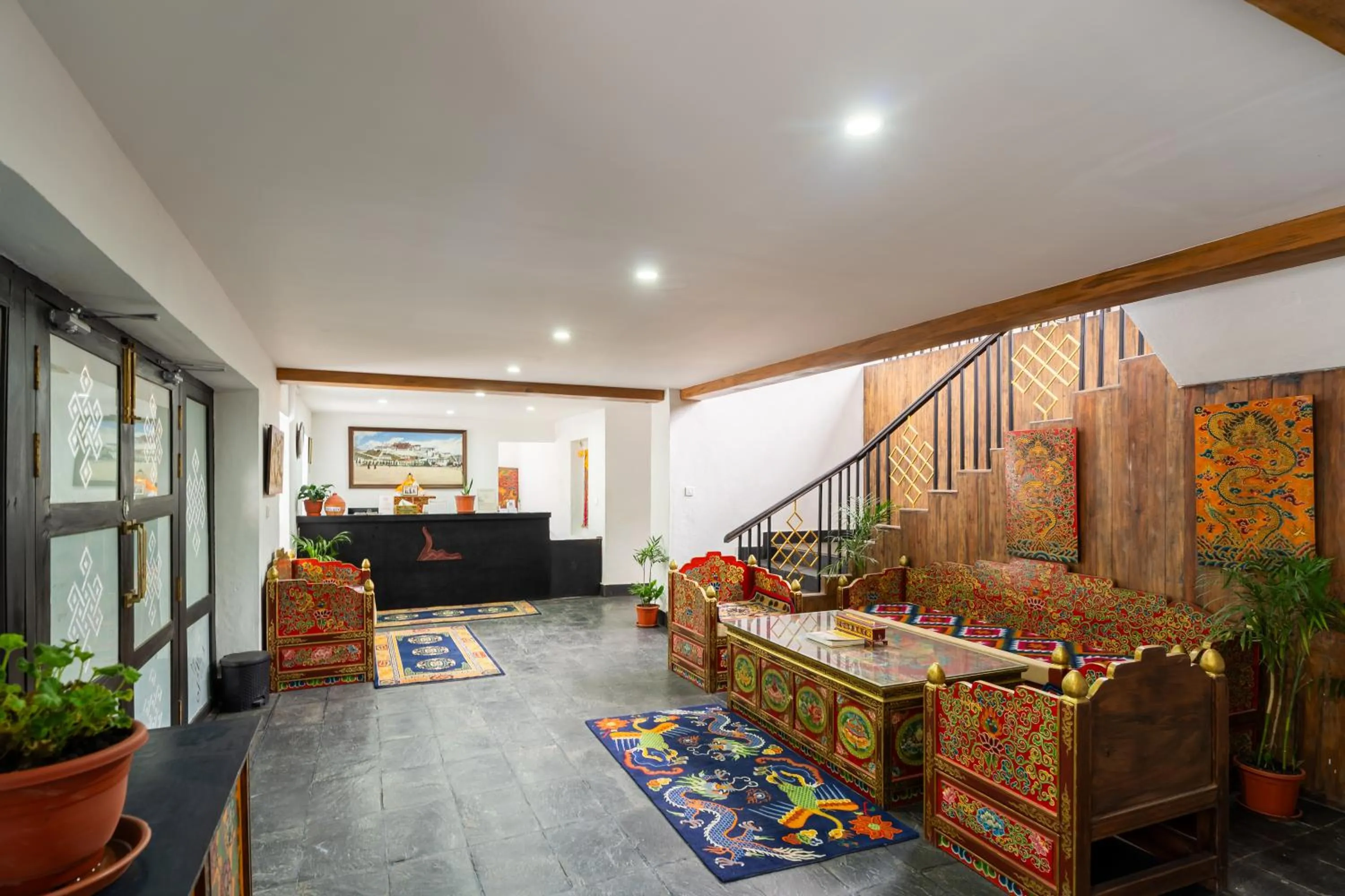 Lobby or reception in Lo Mustang Himalayan Resort